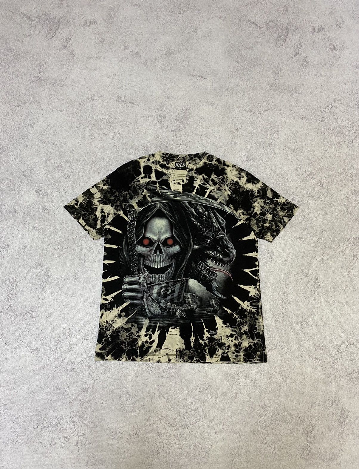 Other Wild Vintage Full Print Death & Dragon T Shirt 90s Size US M / EU 48-50 / 2 - 1 Thumbnail