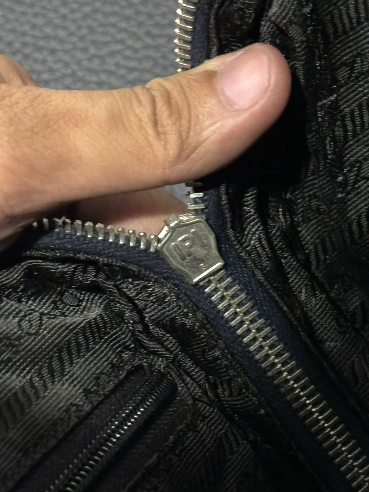 Prada PRADA Black Leather Bowling Bag Satchel Bowler Handbag Ss00 Size ONE SIZE - 15 Thumbnail