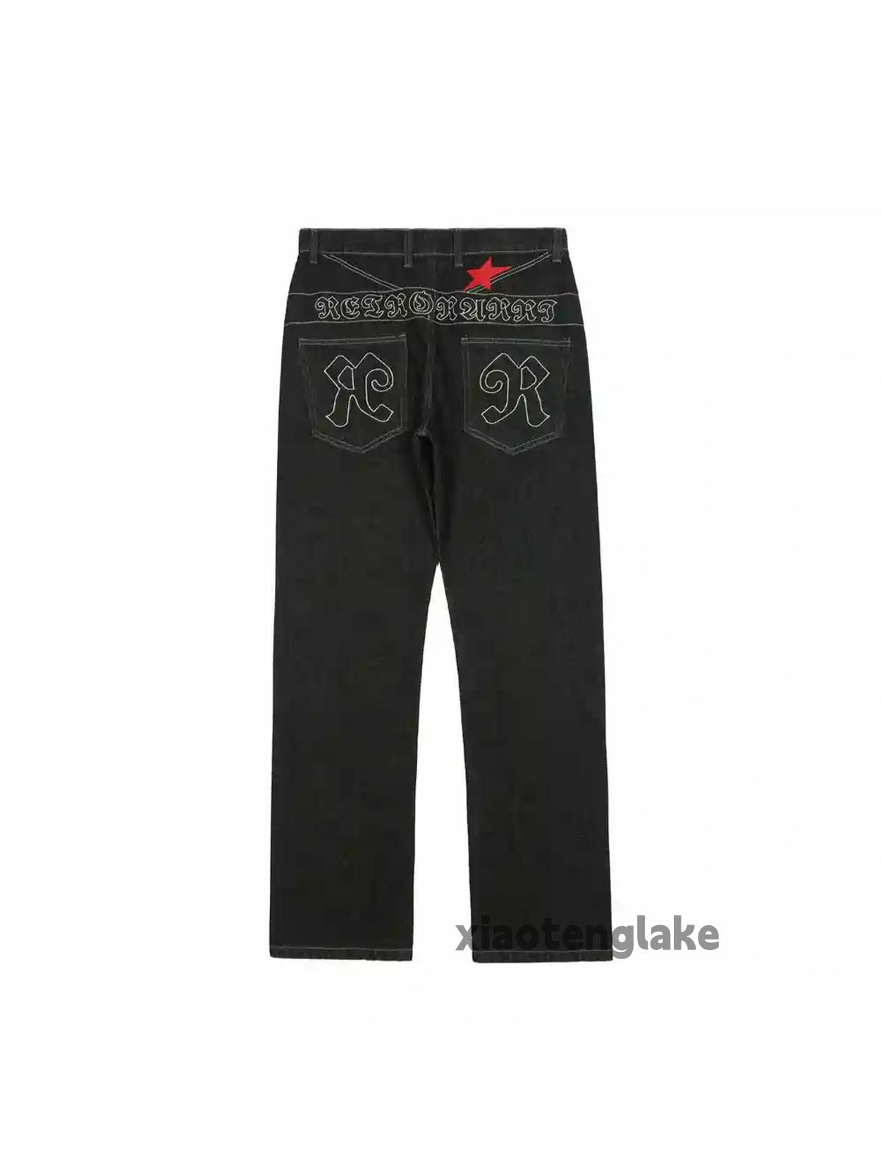 Designer × Jean × Vintage utility skate hiphop loose baggy y2k pattern jeans Size US 32 / EU 48 - 3 Thumbnail