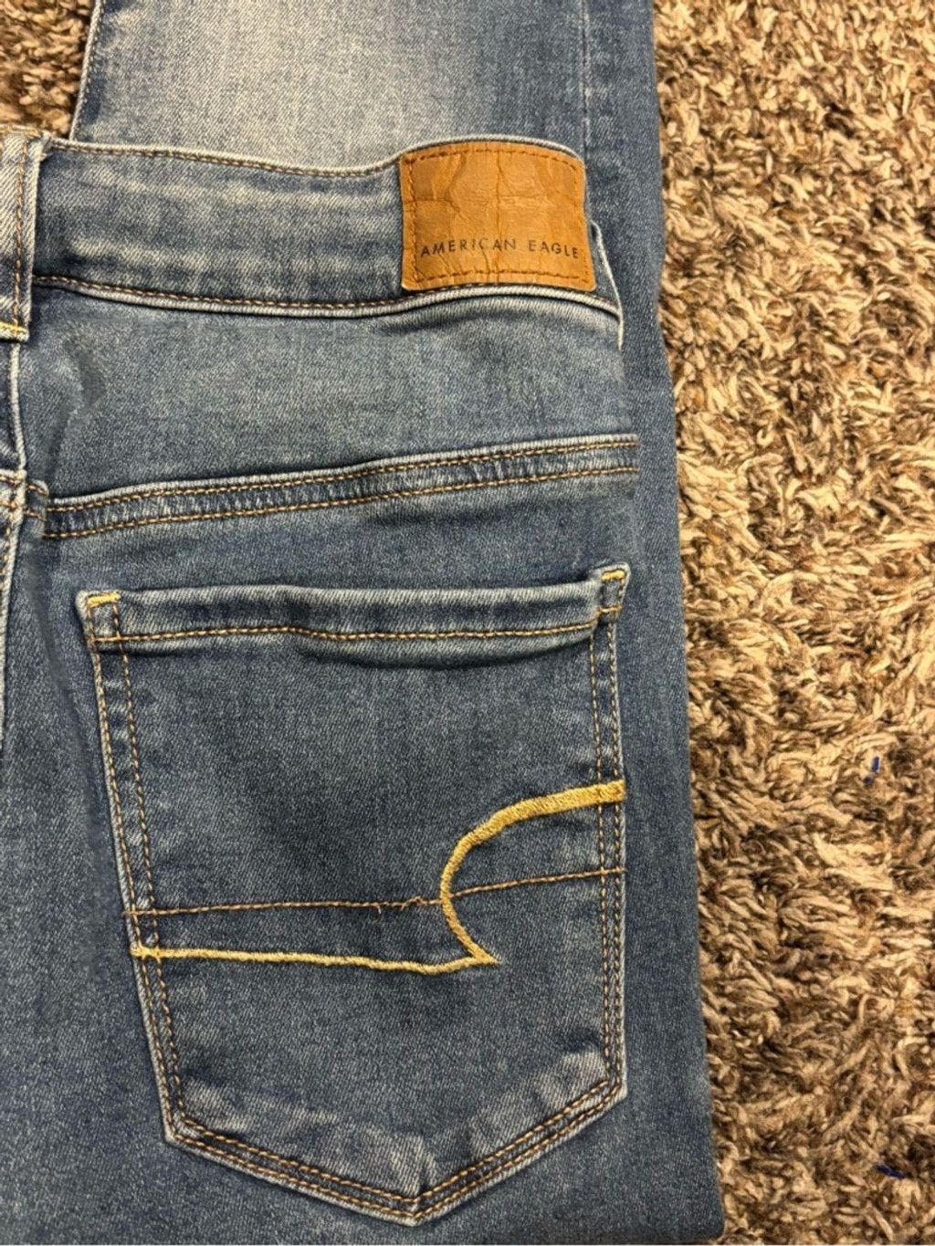 American Eagle Outfitters Women’s American Eagle Medium Blue High Rise Jegging Jeans Size 28" / US 6 / IT 42 - 2 Thumbnail