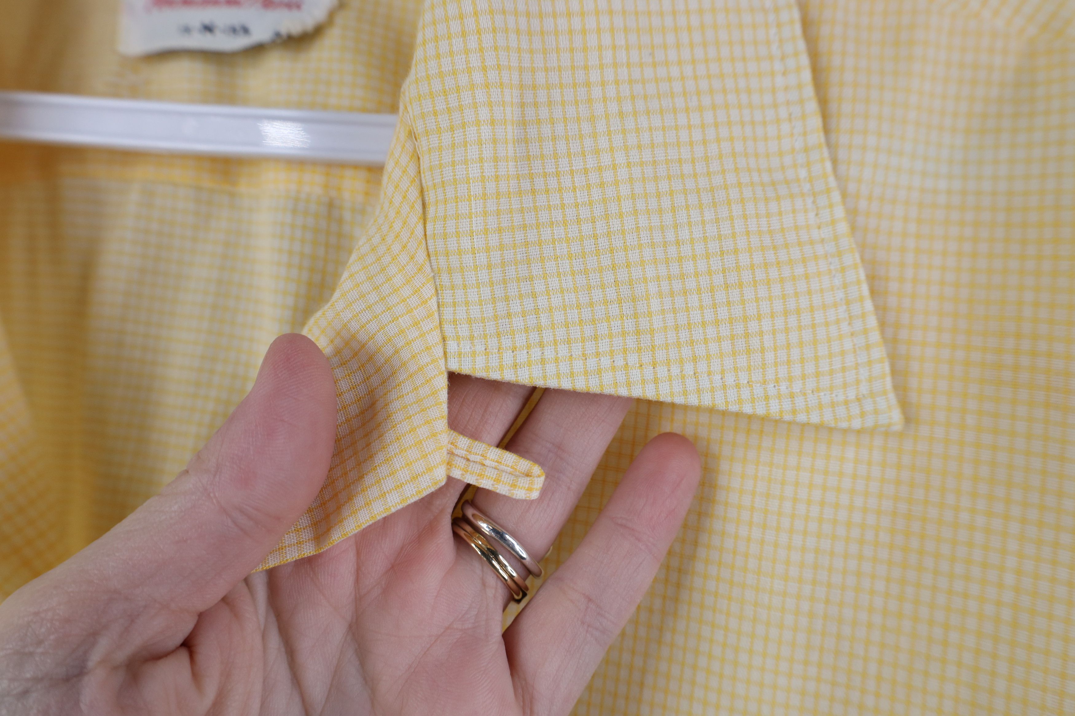Vintage Vintage 50s 60s Sheer Looped Collar Short Sleeve Shirt Size US M / EU 48-50 / 2 - 9 Thumbnail