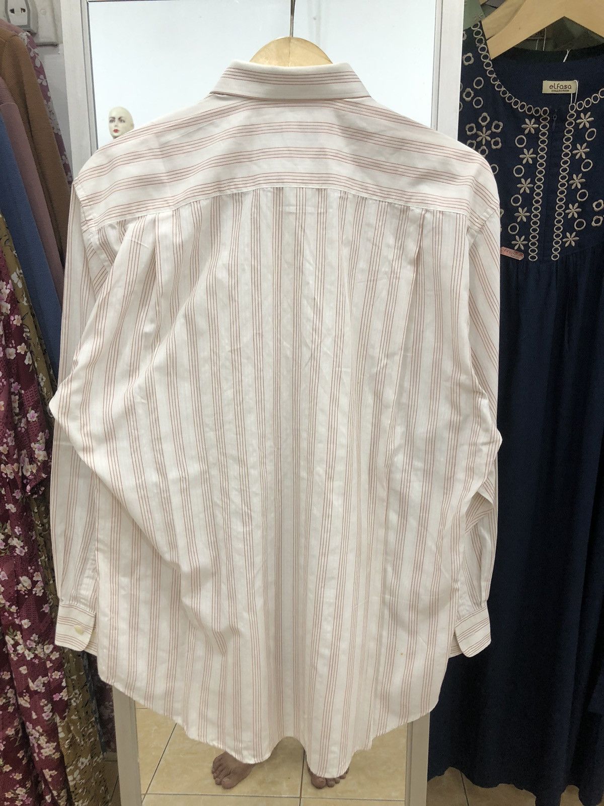 Balenciaga Vintage Balenciaga Striped Shirt Size US XL / EU 56 / 4 - 8 Thumbnail