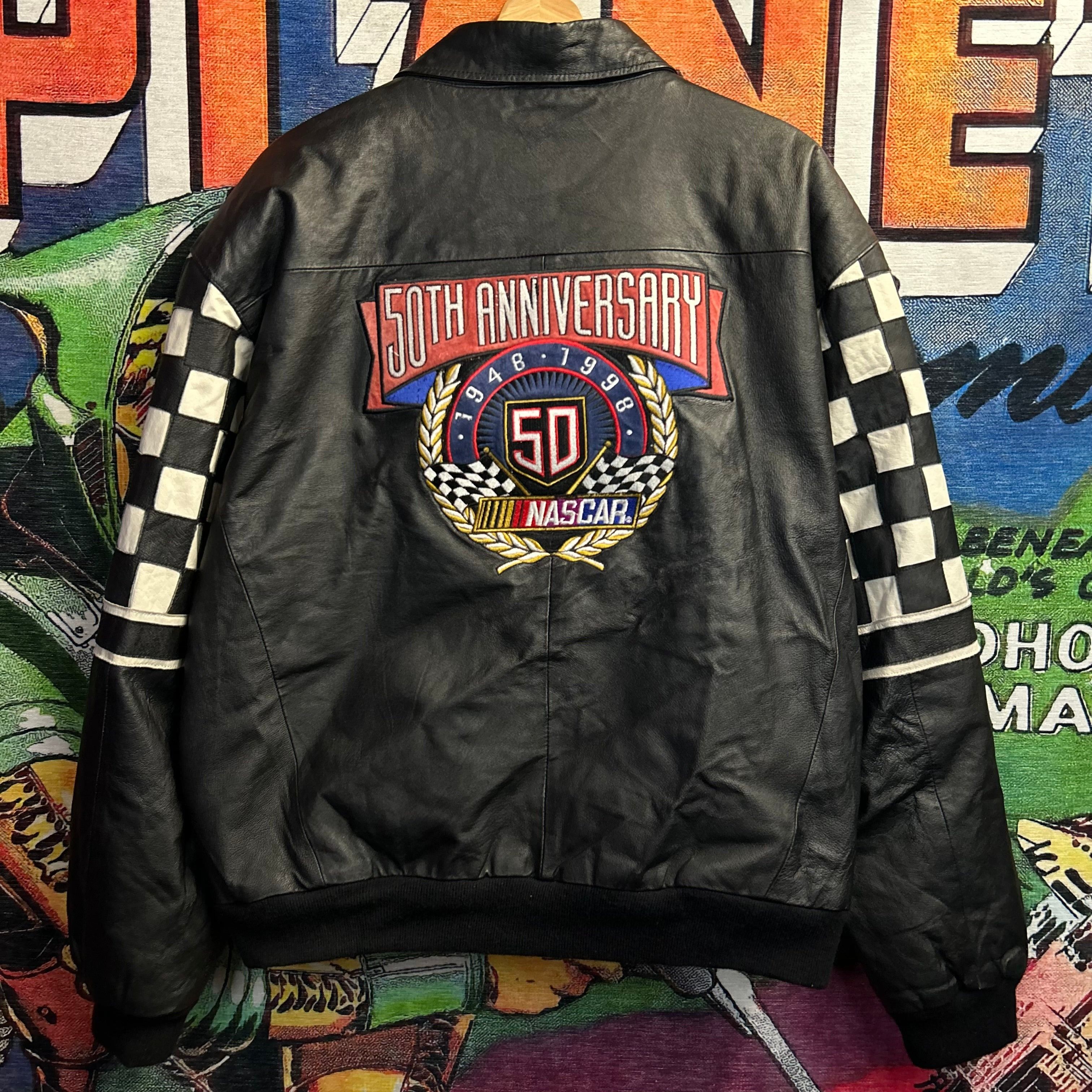 Jeff Hamilton Vintage 90’s 98’ Jeff Hamilton Nascar Leather Jacket Sz L Size US L / EU 52-54 / 3 - 2 Thumbnail