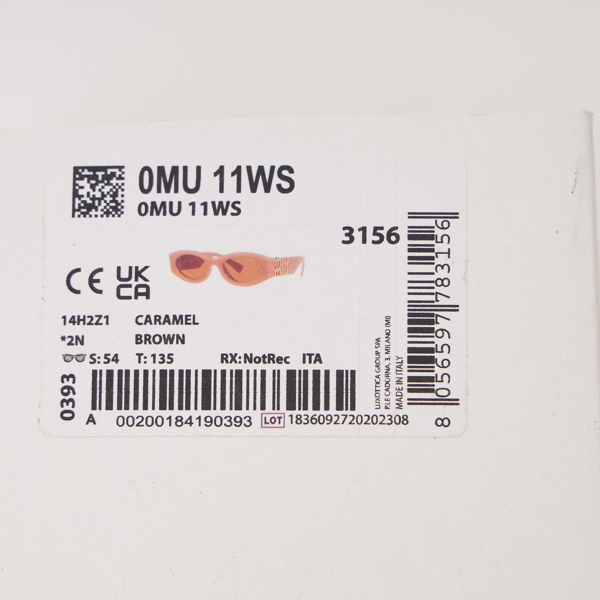 Miu Miu MIU MIU MU 11WS 14H2Z1 Sunglasses CARAMEL Size ONE SIZE - 13 Thumbnail