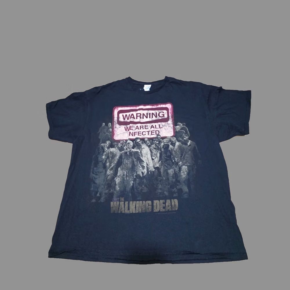 Delta Delta The Walking Dead Zombies T-Shirt Men XL Black Short Sleeve Graphic Tee Size US XL / EU 56 / 4 - 1 Thumbnail