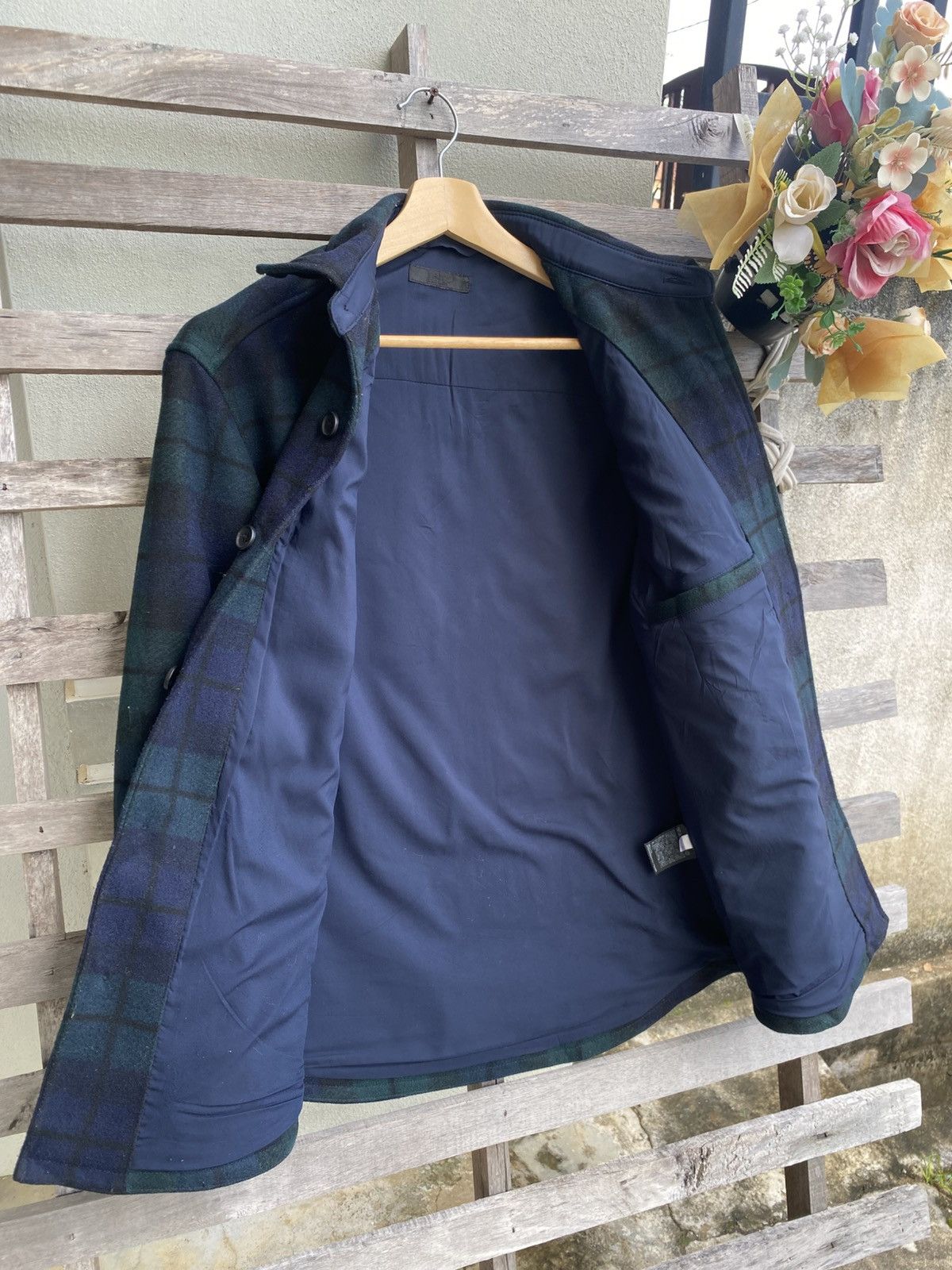 Uniqlo Japanese Brands Uniqlo Flannel Wool Shirt Jacket Size US L / EU 52-54 / 3 - 9 Thumbnail