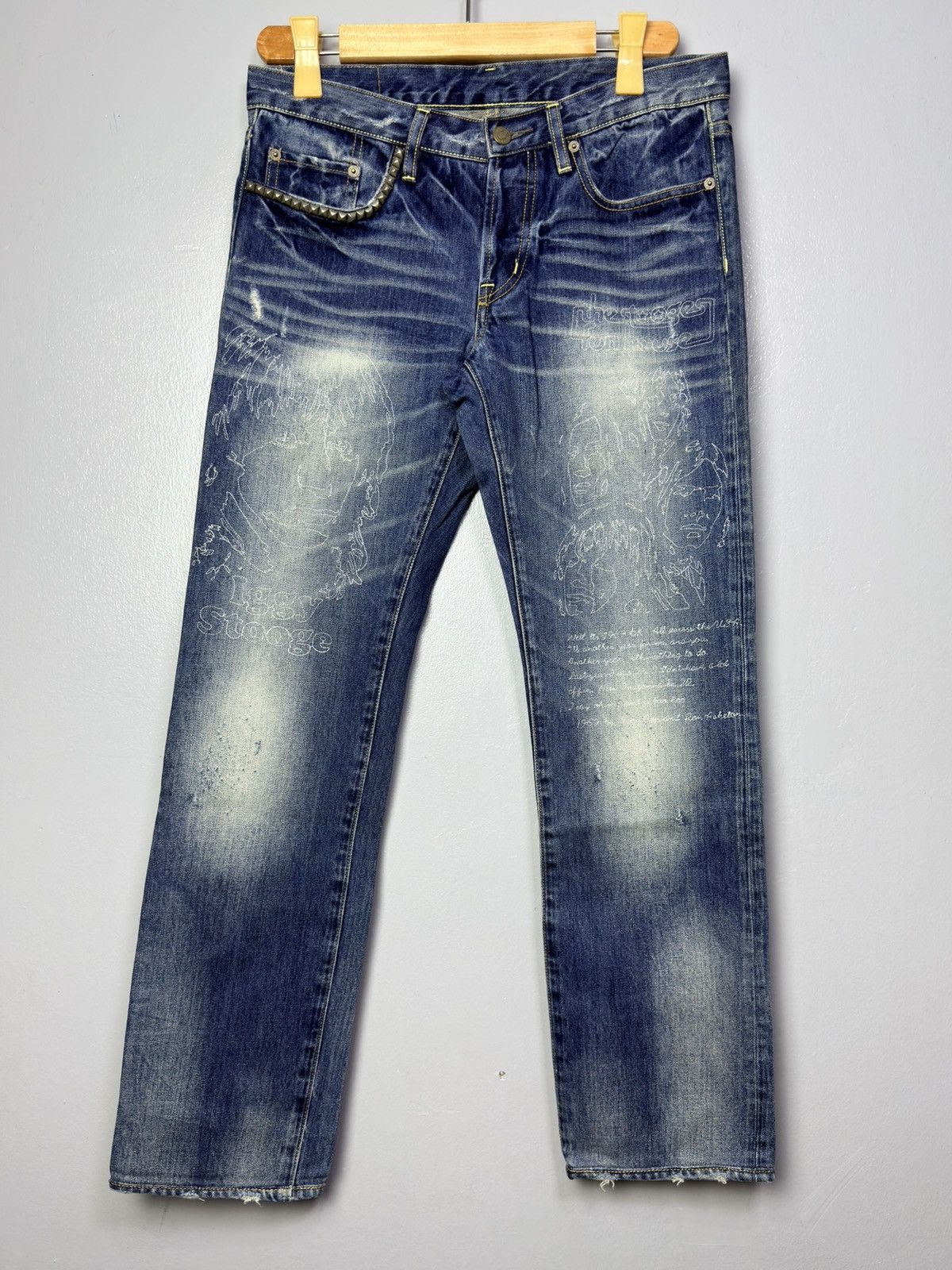 Hysteric Glamour Hysteric Glamour Studded Iggy Stooge Pants Size US 31 - 1 Thumbnail