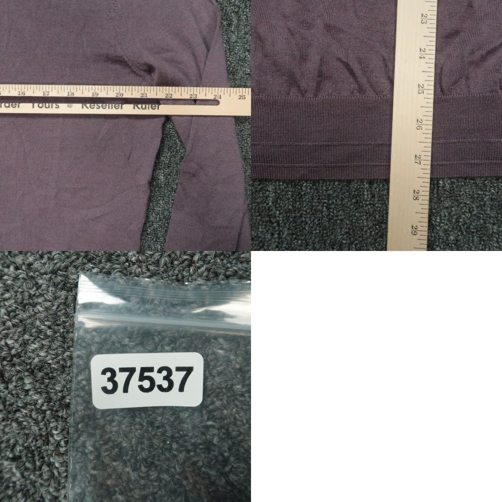 Hugo Boss HUGO BOSS Sweater Men XL Purple Wool Crew Neck Knit Pullover Slim Long Sleeve All Seasons Winter Spring Fall Size US XL / EU 56 / 4 - 8 Thumbnail