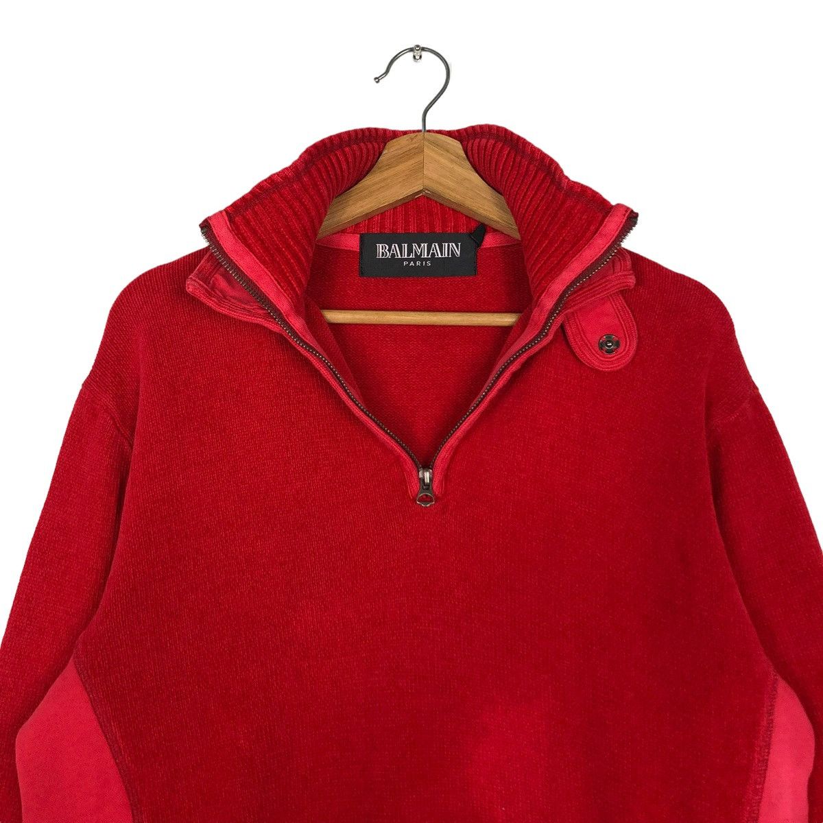 Balmain 🔥VINTAGE SWEATSHIRT BALMAIN PARIS TURTLE NECK Size US XL / EU 56 / 4 - 12 Thumbnail