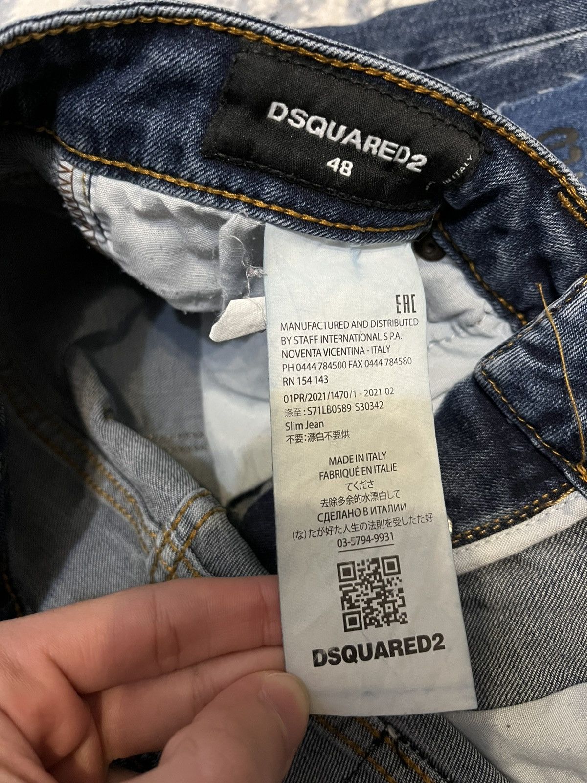 Dsquared2 Dsquared2 Blue Jeans Size US 30 / EU 46 - 7 Thumbnail