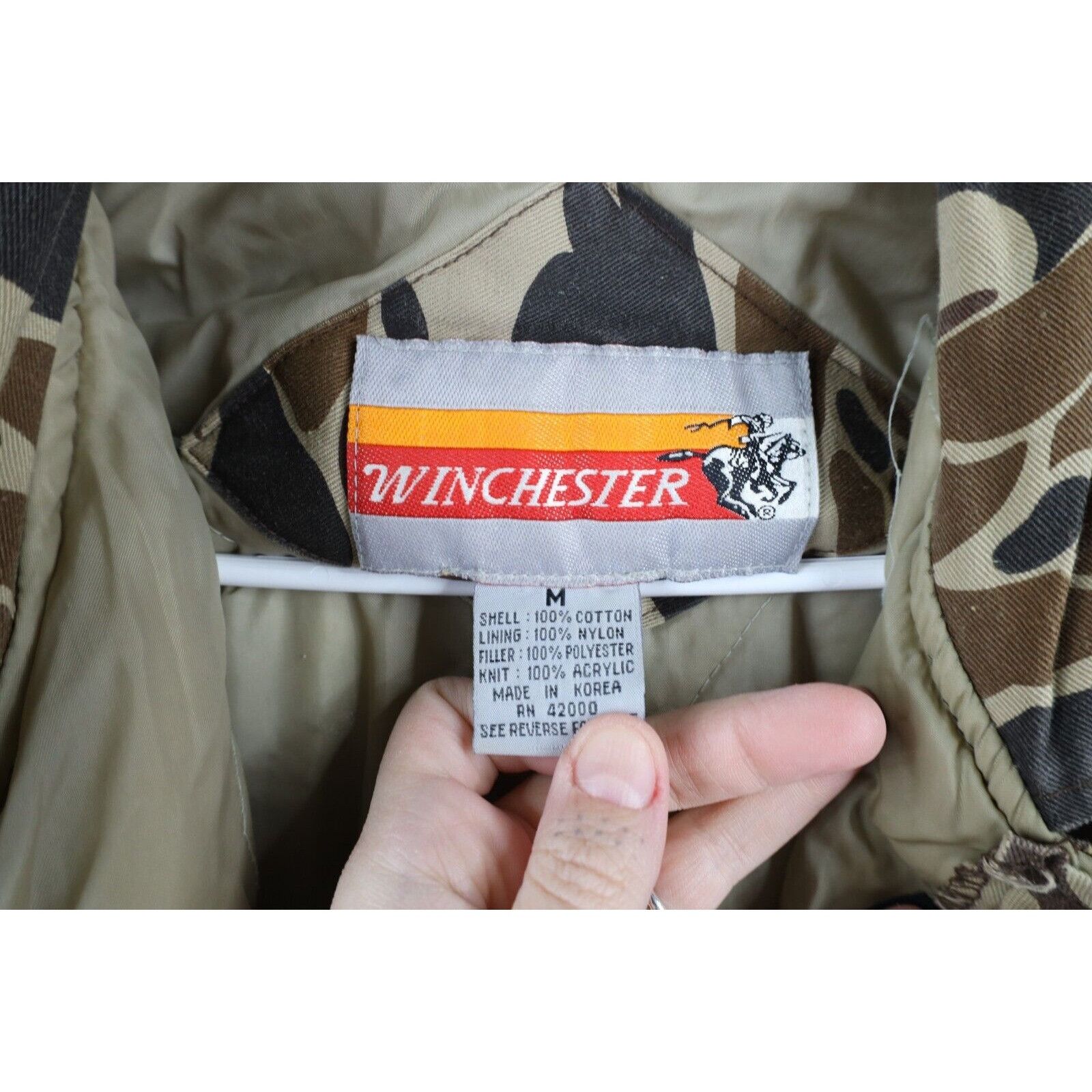 Vintage × Winchester Vintage 90s Winchester Insulated Camouflage Coveralls Size US M / EU 48-50 / 2 - 16 Thumbnail