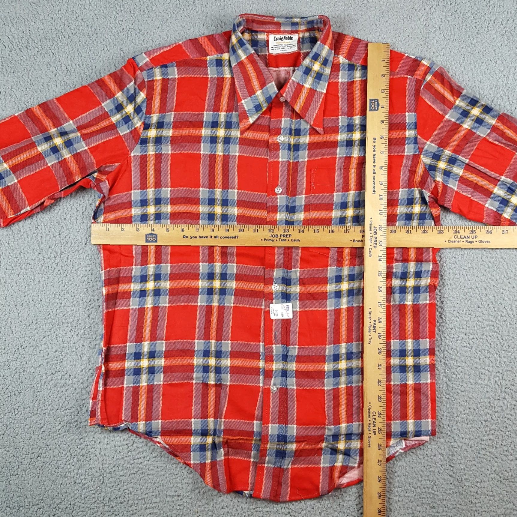 Vintage Vintage Red Plaid Flannel Men’s Size XL Western Button Up Cowboy Shirt Size US XL / EU 56 / 4 - 7 Thumbnail