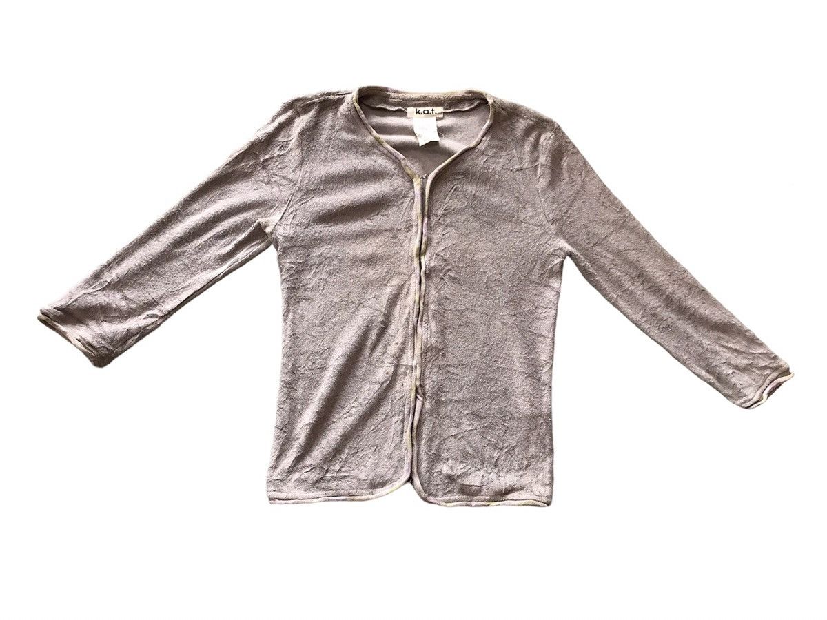 image of Archival Clothing K.a.t Long Sleeve Shirt in Grey, Women's (Size XS)