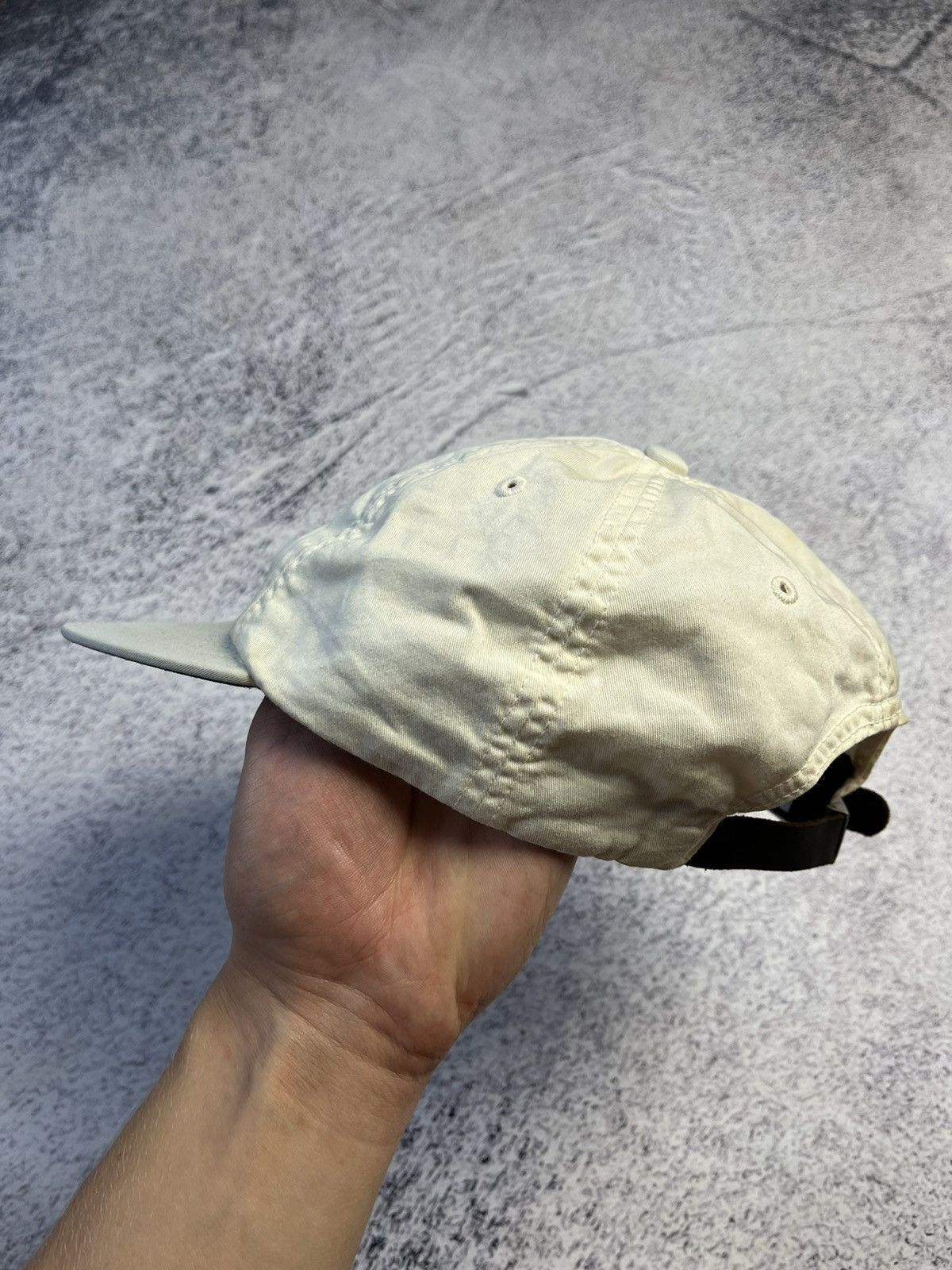 Adsum Vintage Adsum White Cotton Lux Cap Size ONE SIZE - 9 Thumbnail