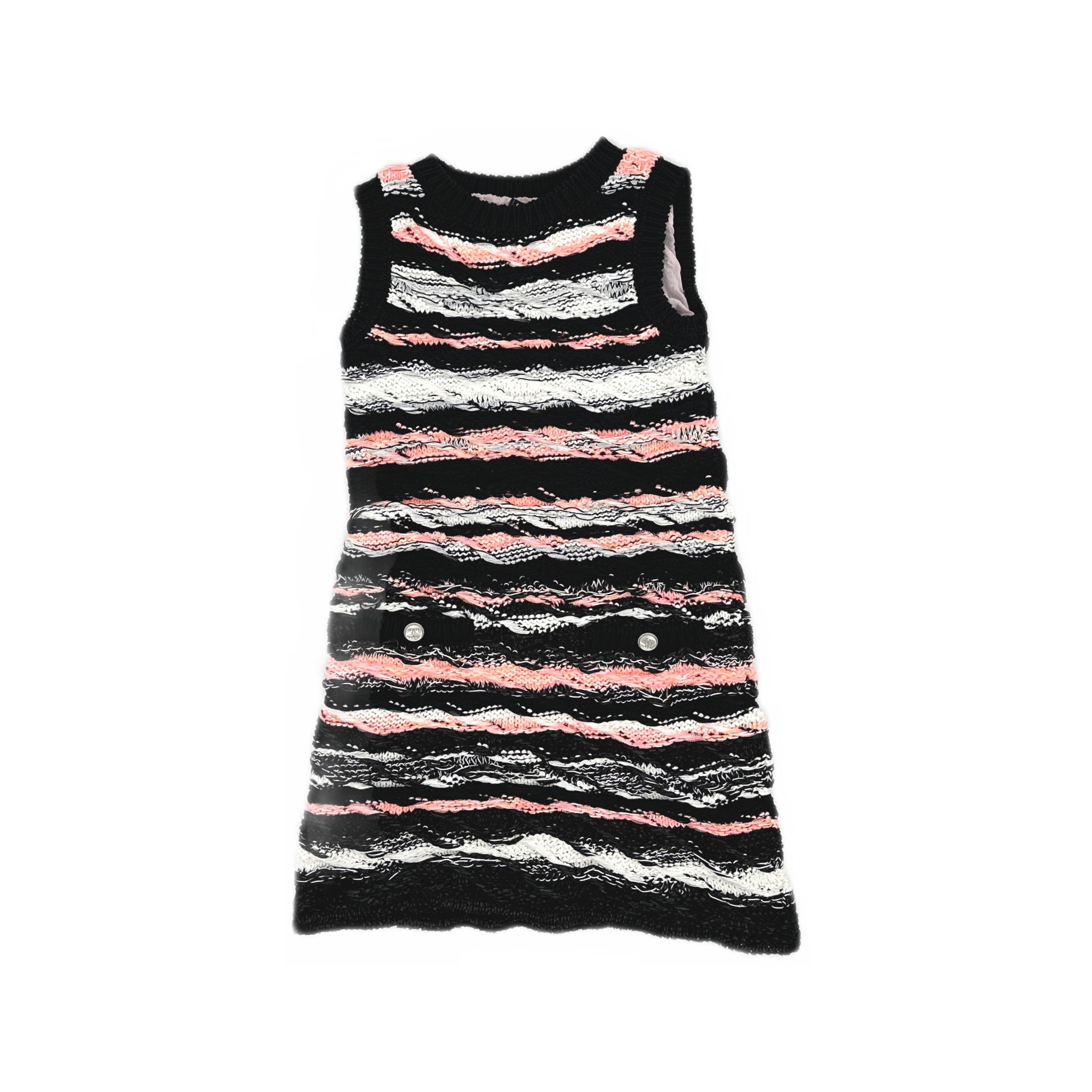 Chanel Chanel Striped Knit Mini Dress Size 34 Size XS / US 0-2 / IT 36-38 - 1 Thumbnail