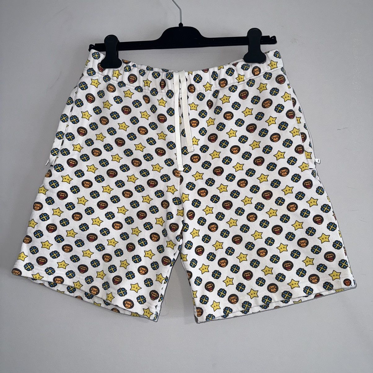 Bape × Kaws OG Bape x Kaws Baby Milo Monogram Sweat Shorts. Size US 28 / EU 44 - 1 Thumbnail