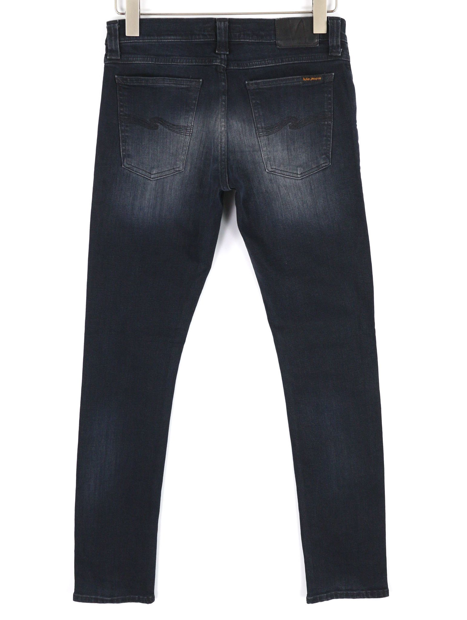 Nudie Jeans TIGHT LONG JOHN W29/L32 Organic Black Grey Jeans 82684 Size US 29 - 2 Thumbnail
