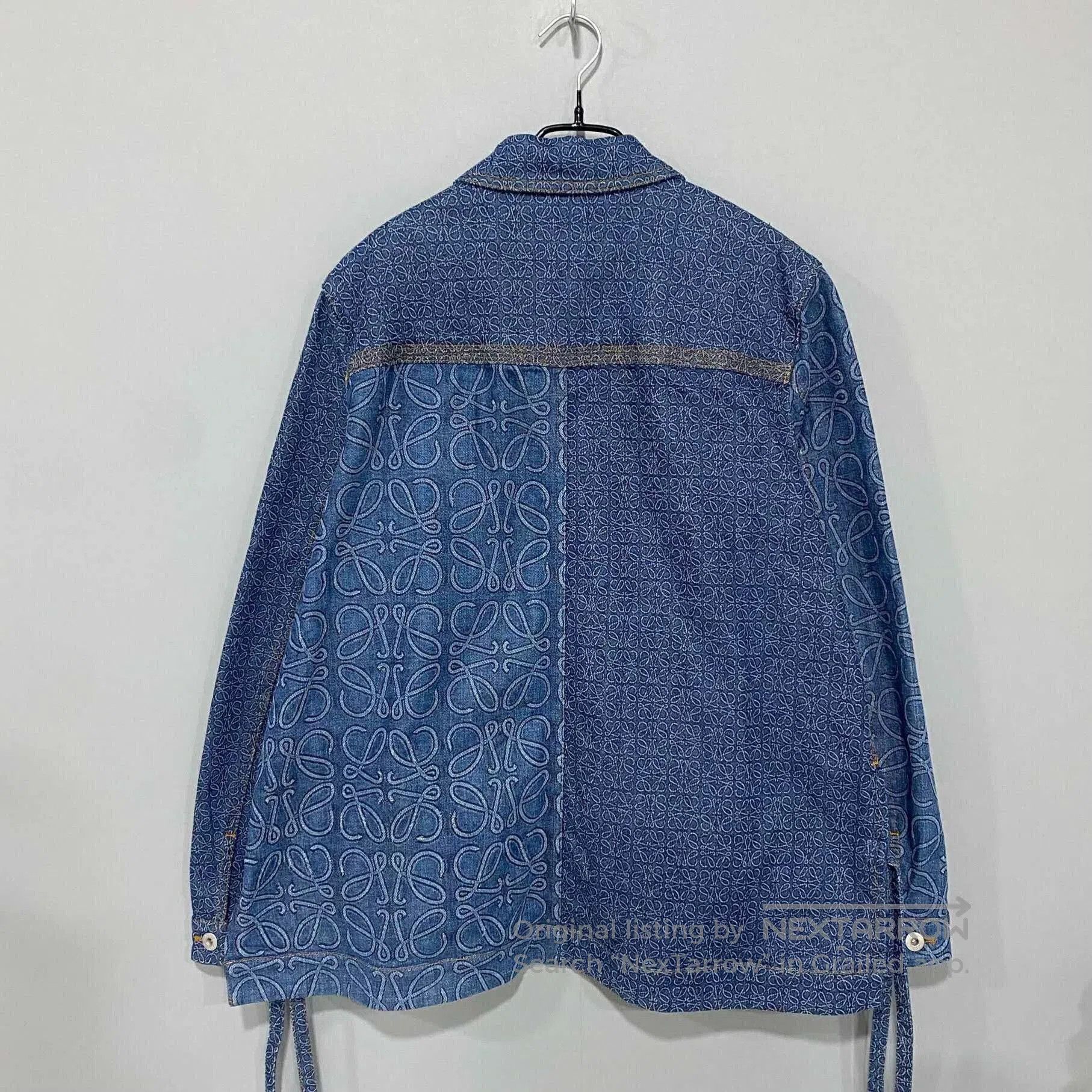 Loewe patterned denim jacket with logo detail. Size US S / EU 44-46 / 1 - 3 Thumbnail