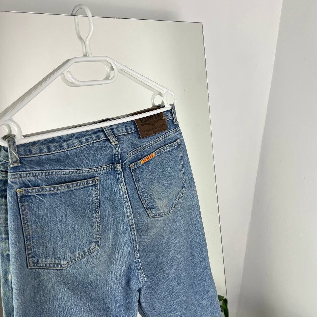 Edwin Crazy Vintage Edwin Denim Slim Baby Blue Jeans Y2k Size US 31 - 3 Thumbnail