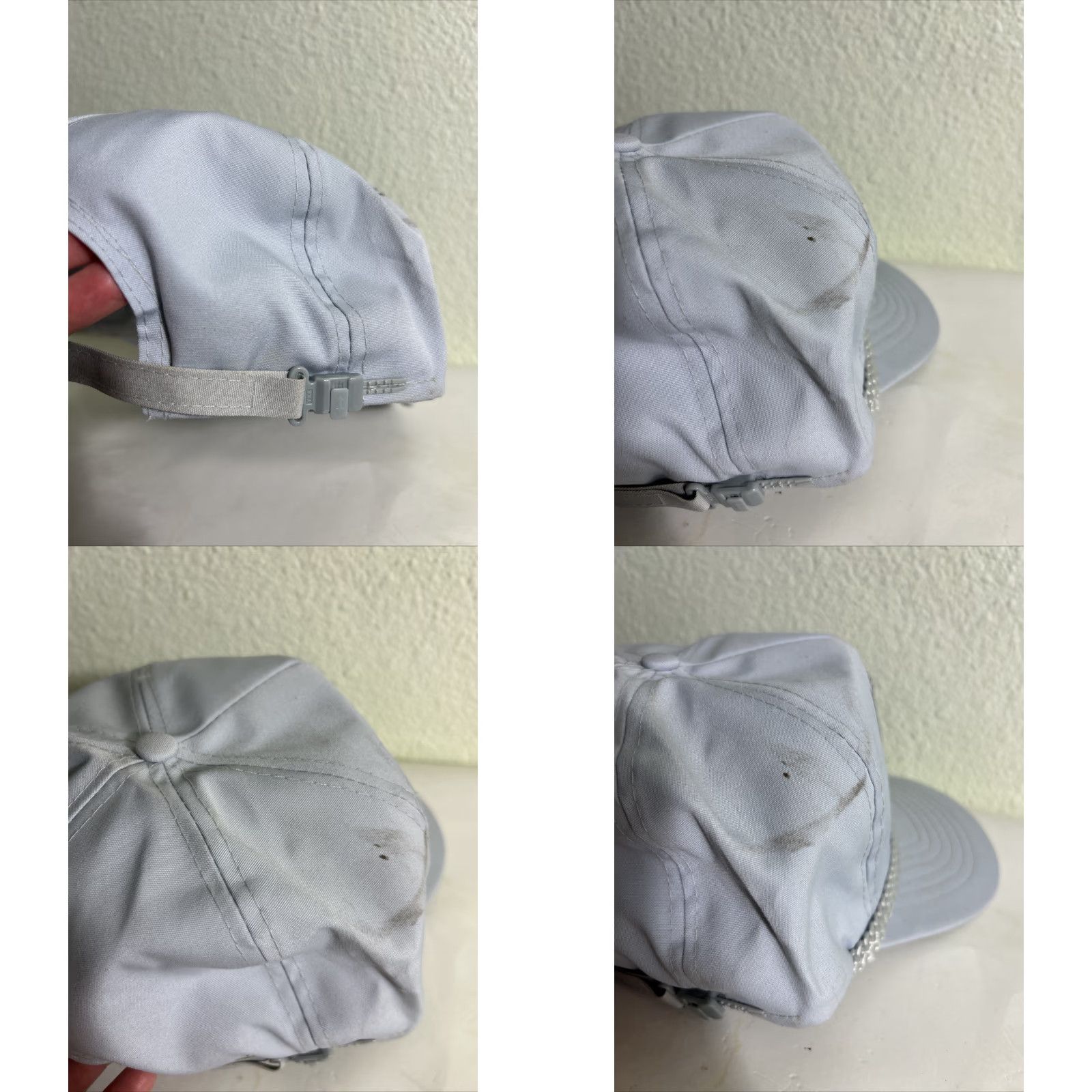 Vintage Jackson Hole Wyoming Strap Back Trucker Hat Gray Eagle Woods Mountains Adjust Size ONE SIZE - 9 Thumbnail