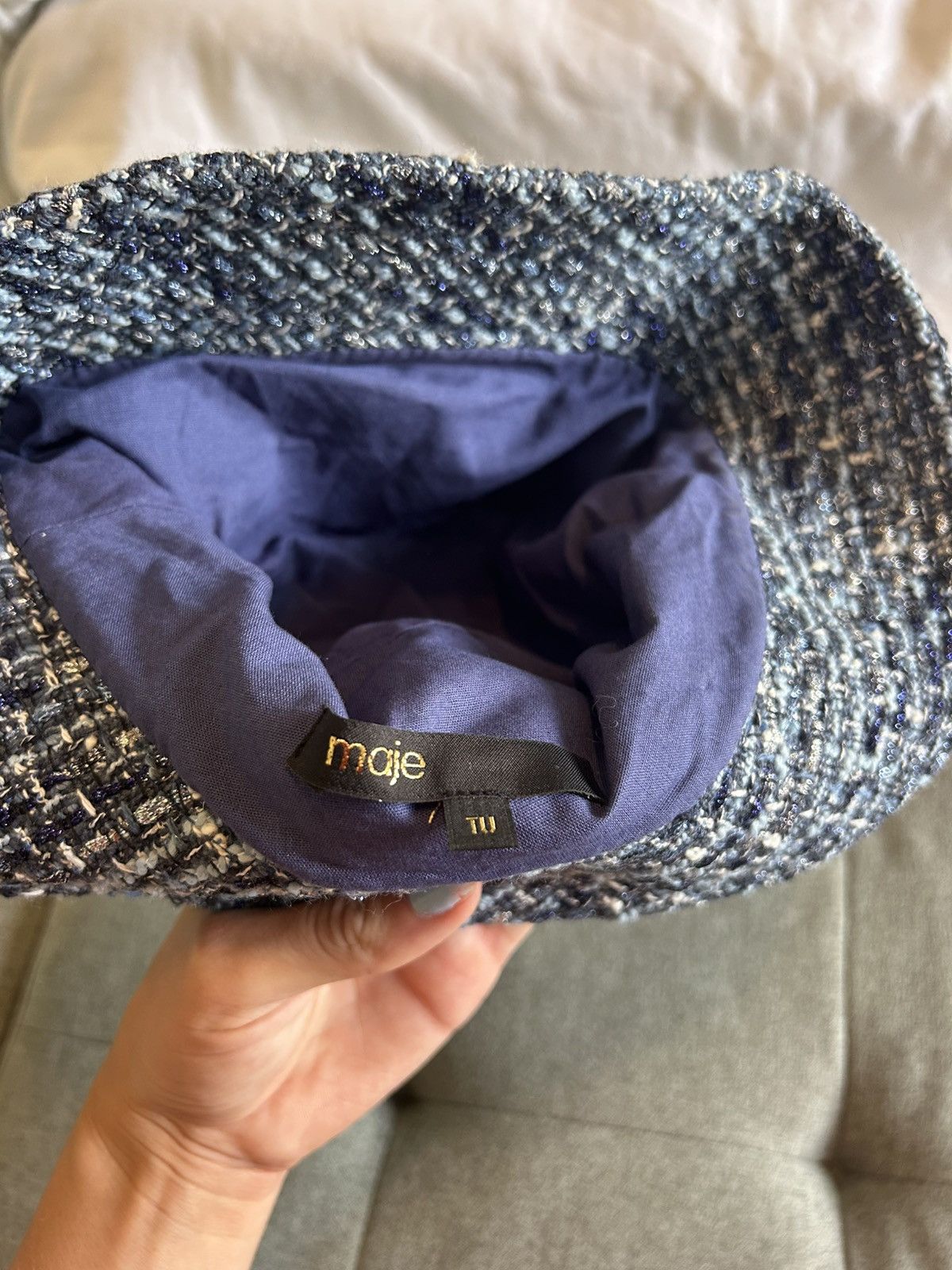 Maje MAJE tweed bucket hat Size ONE SIZE - 5 Thumbnail