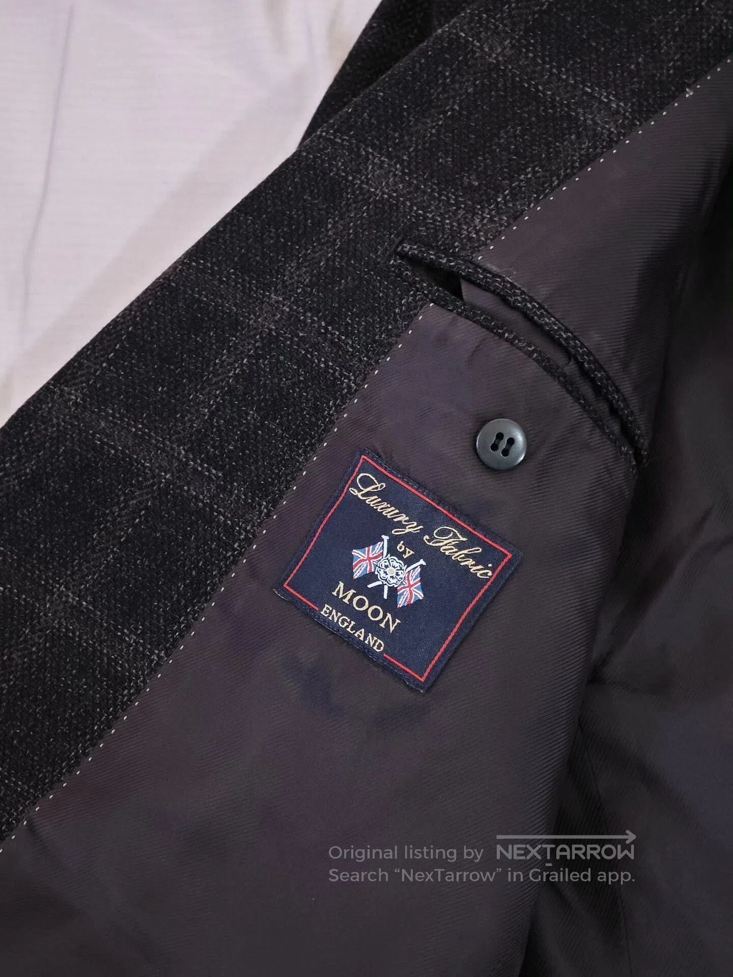 Abraham Moon & Sons British Wool Blazer with Orange Plaid. Size US M / EU 48-50 / 2 - 7 Thumbnail