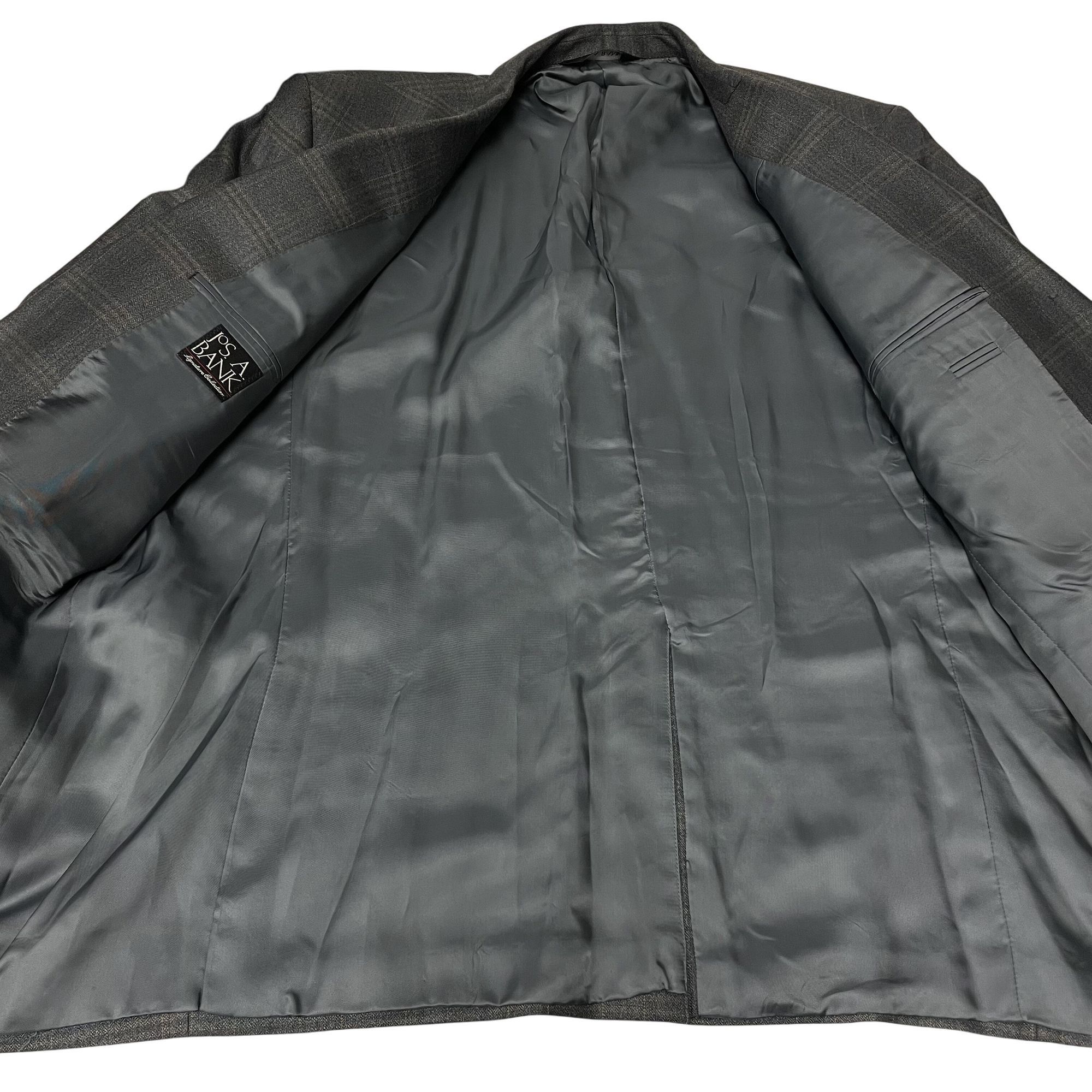 Jos. A. Bank Jos A Bank Sport Coat Gold OVERCHECK Wool Jacket Size 48R - 5 Thumbnail