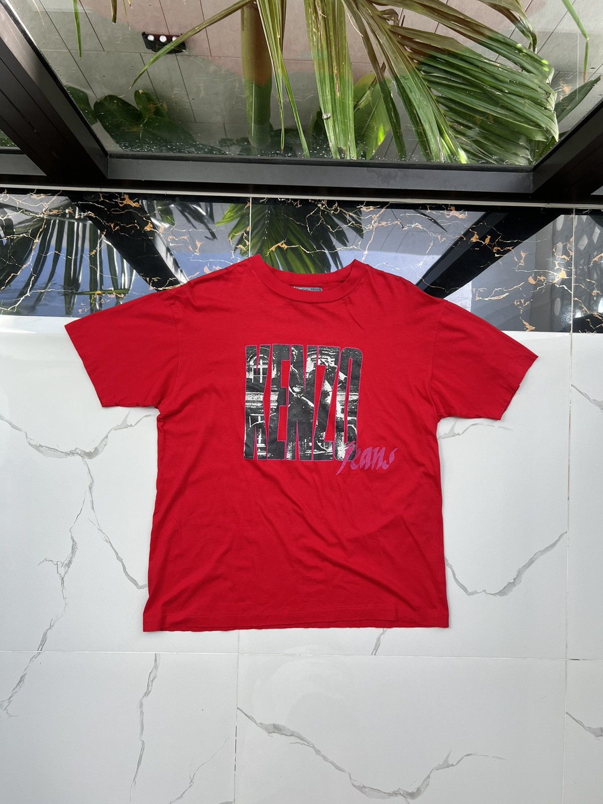 Kenzo × Vintage 90’s KENZO RARE TAG BIG LOGO TEE Y2K Size US M / EU 48-50 / 2 - 1 Thumbnail