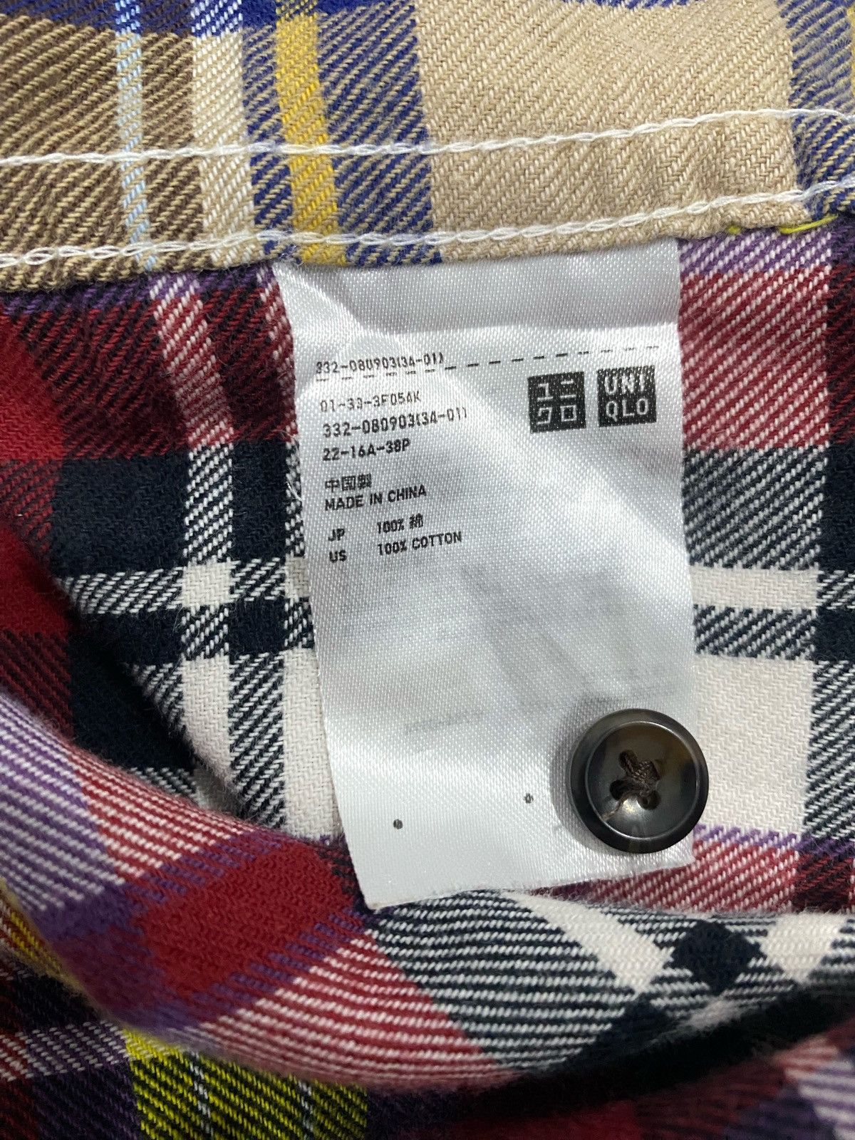 Uniqlo Uniqlo Multicolours Button ups shirt Size US L / EU 52-54 / 3 - 6 Thumbnail