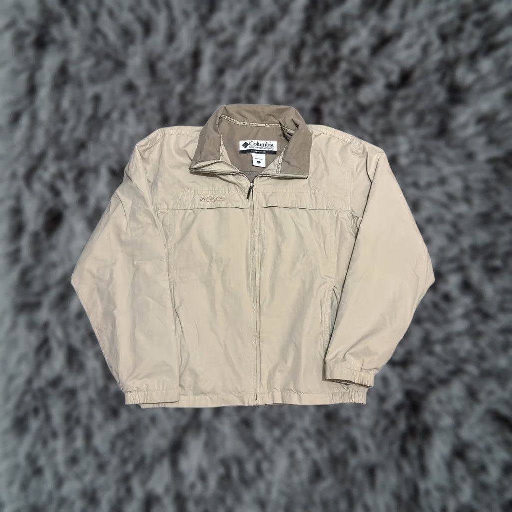 Vintage VINTAGE Columbia Mens Jacket Large Beige Bomber Dad Preppy Academia Mature Northway Size US L / EU 52-54 / 3 - 1 Thumbnail
