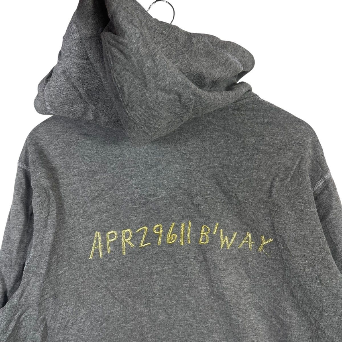 Jean-Michel Basquiat Jean Michel Basquiat Full Zip Hoodie Grey Embroidered Art Size US L / EU 52-54 / 3 - 7 Thumbnail
