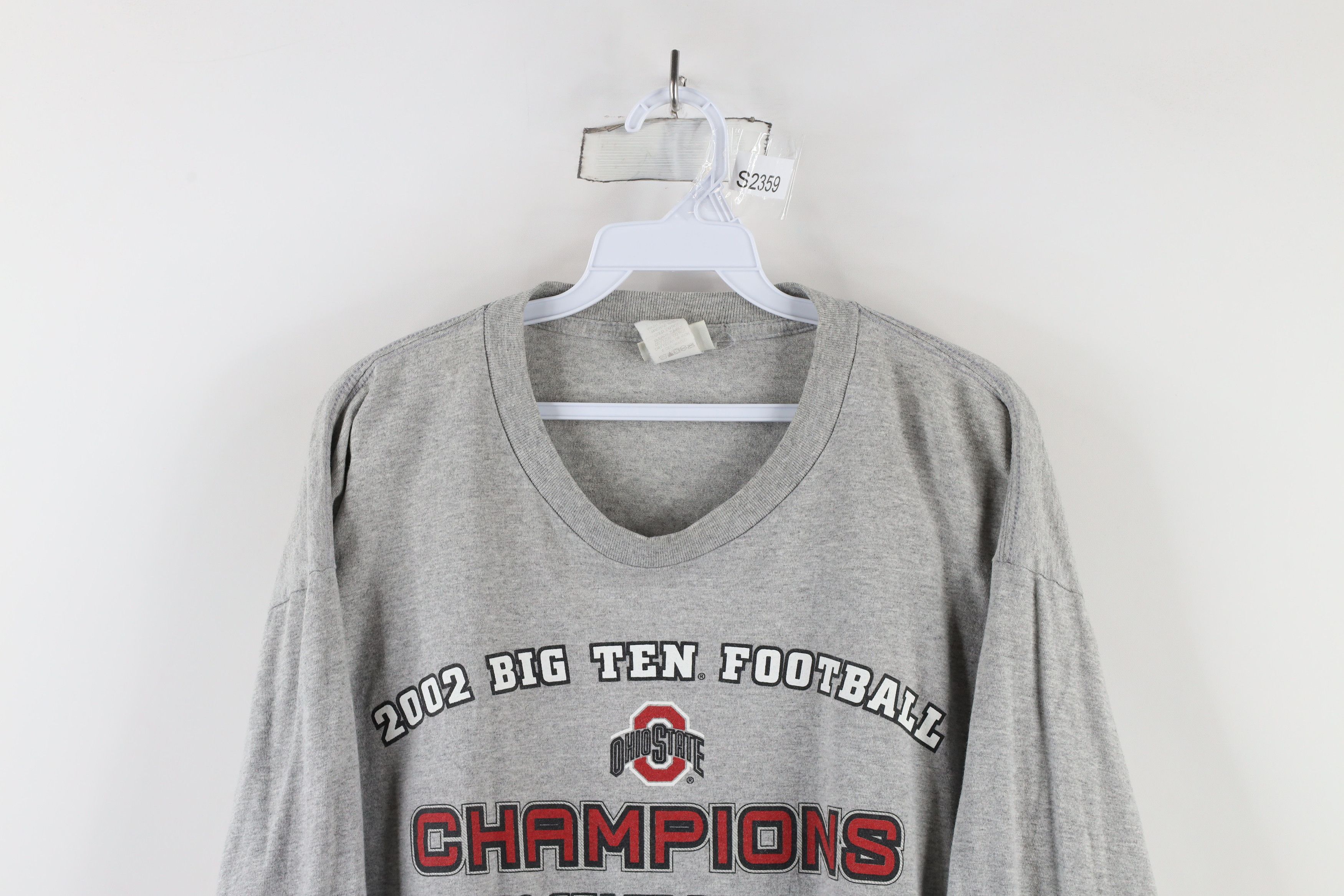 Vintage Vintage Y2K 2002 Ohio State University Football T-Shirt Gray Size US XL / EU 56 / 4 - 2 Thumbnail