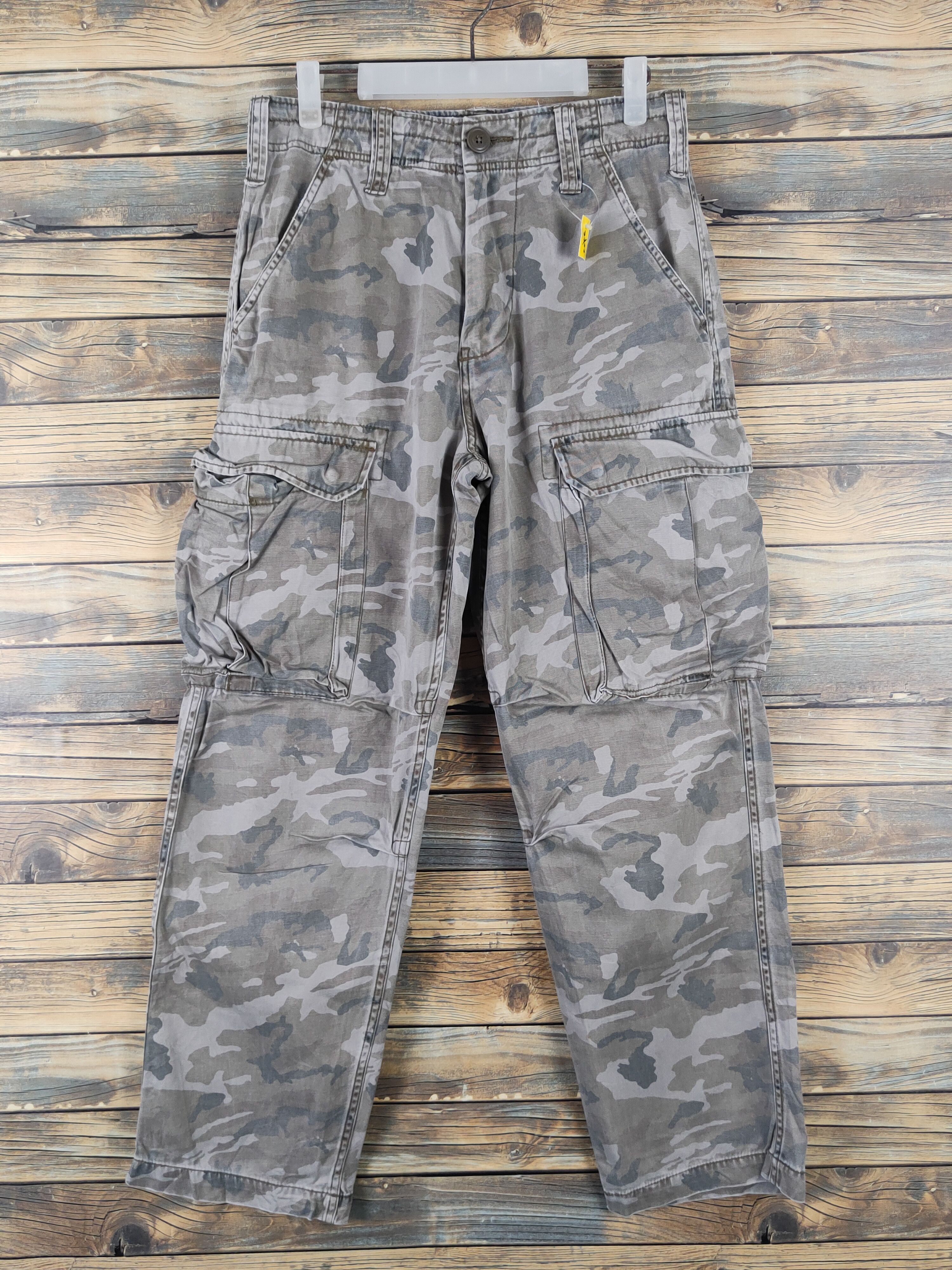 Japanese Brand Real Crush Clothing Camo Multipocket Cargo Pants #W1889 Size US 30 / EU 46 - 1 Thumbnail