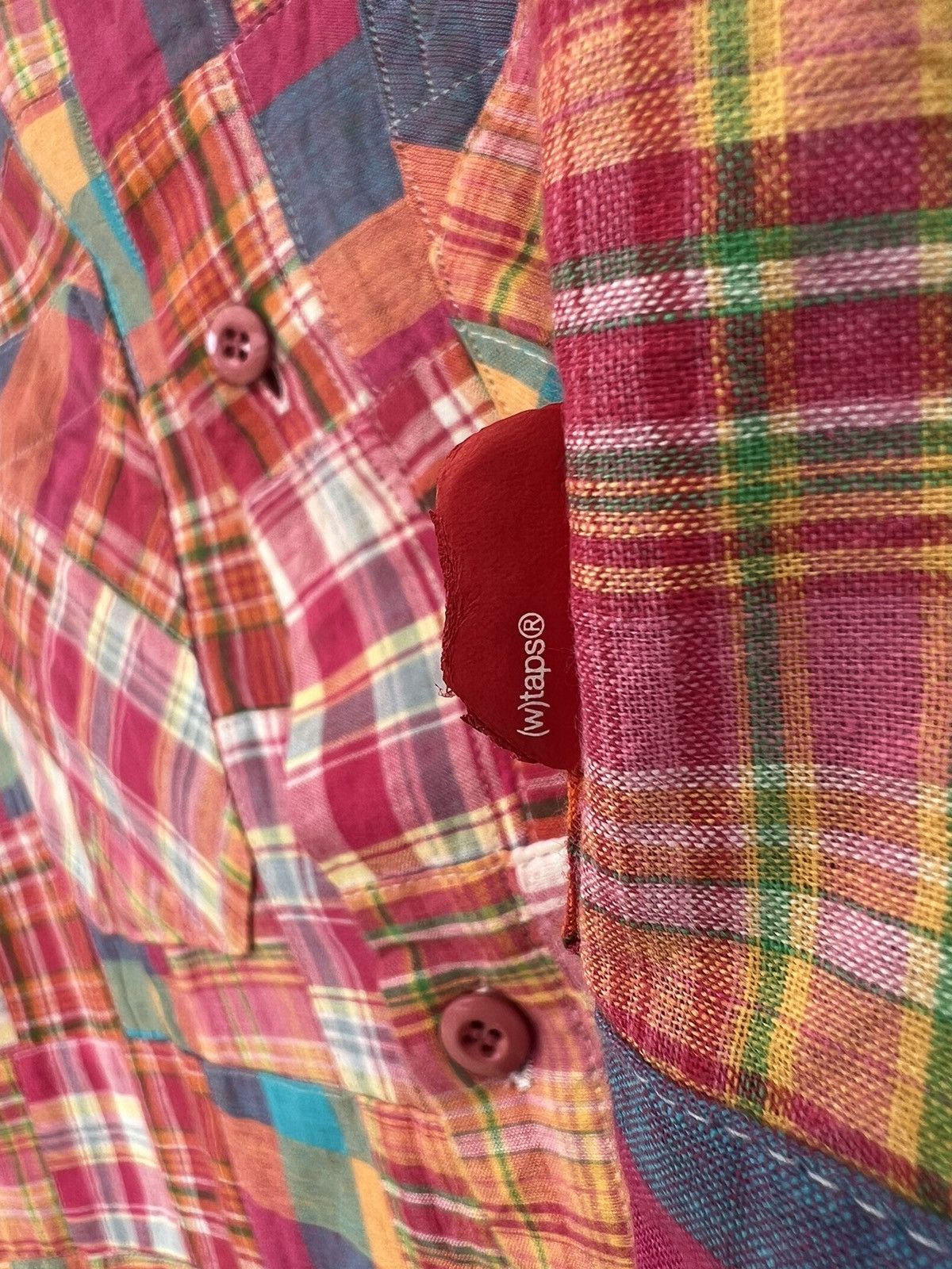 Japanese Brand × Wtaps WTAPS Japan Multicolor Patchwork Button Shirt Size US XL / EU 56 / 4 - 5 Thumbnail