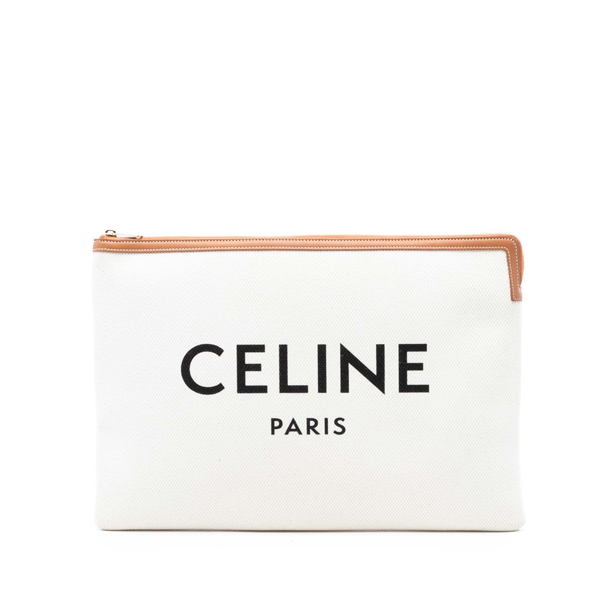 Celine Large Canvas Logo Clutch Size ONE SIZE - 1 Thumbnail