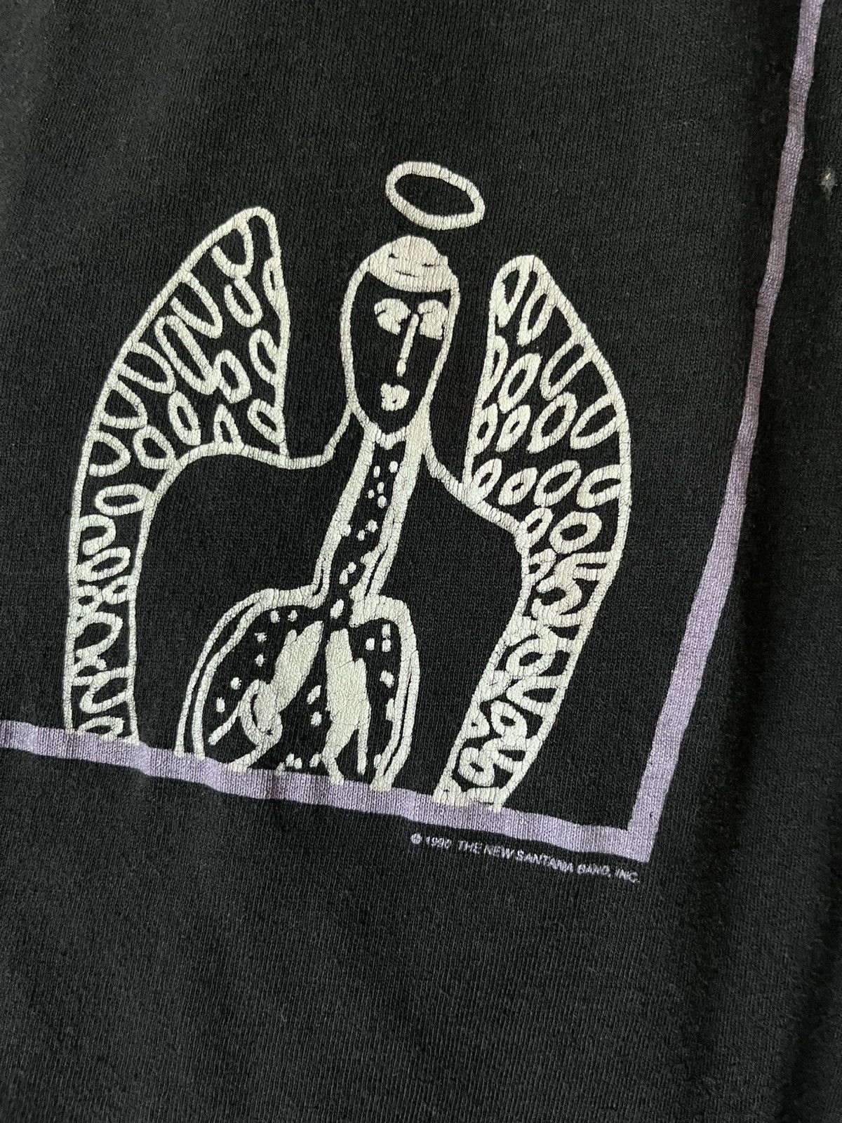 Anvil × Band Tees × Vintage Vintage 1990 Carlos Santana Tee Size US L / EU 52-54 / 3 - 3 Thumbnail