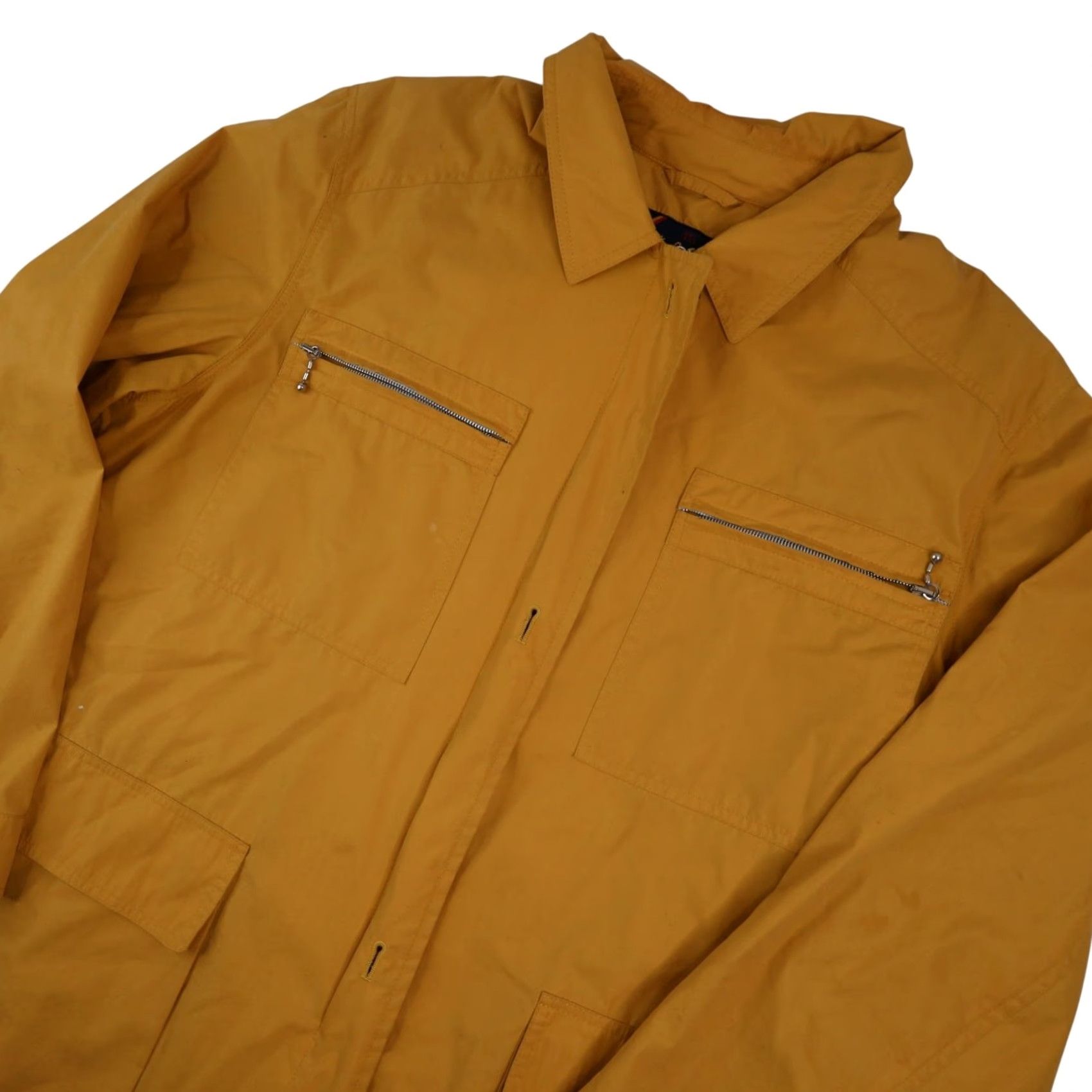 Vintage VINTAGE Arfango Men XL Light weight Jacket Windbreaker Yellow Men's XL Light weight Jacket Size US XL / EU 56 / 4 - 2 Thumbnail