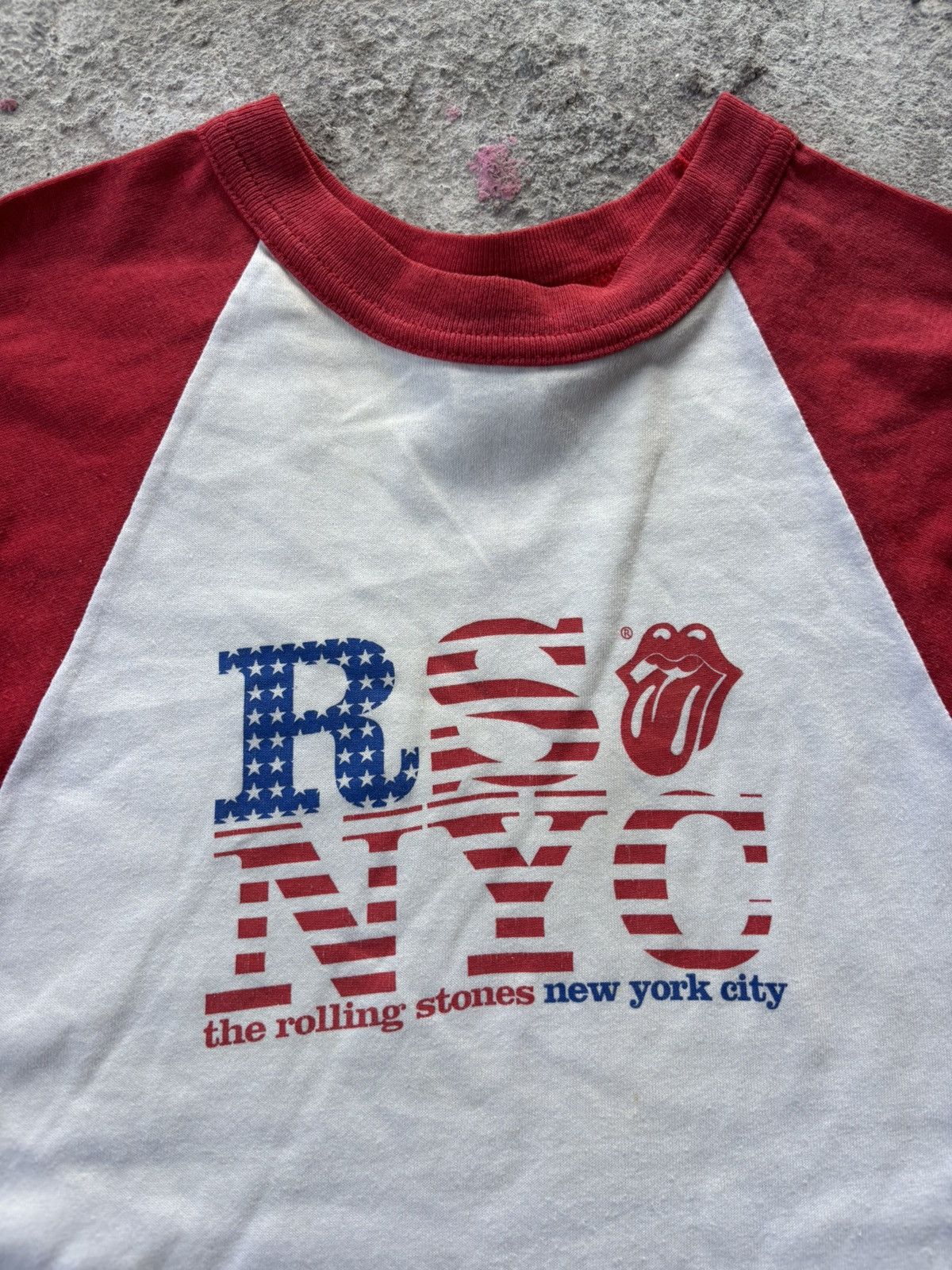 The Rolling Stones Vintage The Rolling Stones New York City Raglan Shirt Size US S / EU 44-46 / 1 - 3 Thumbnail