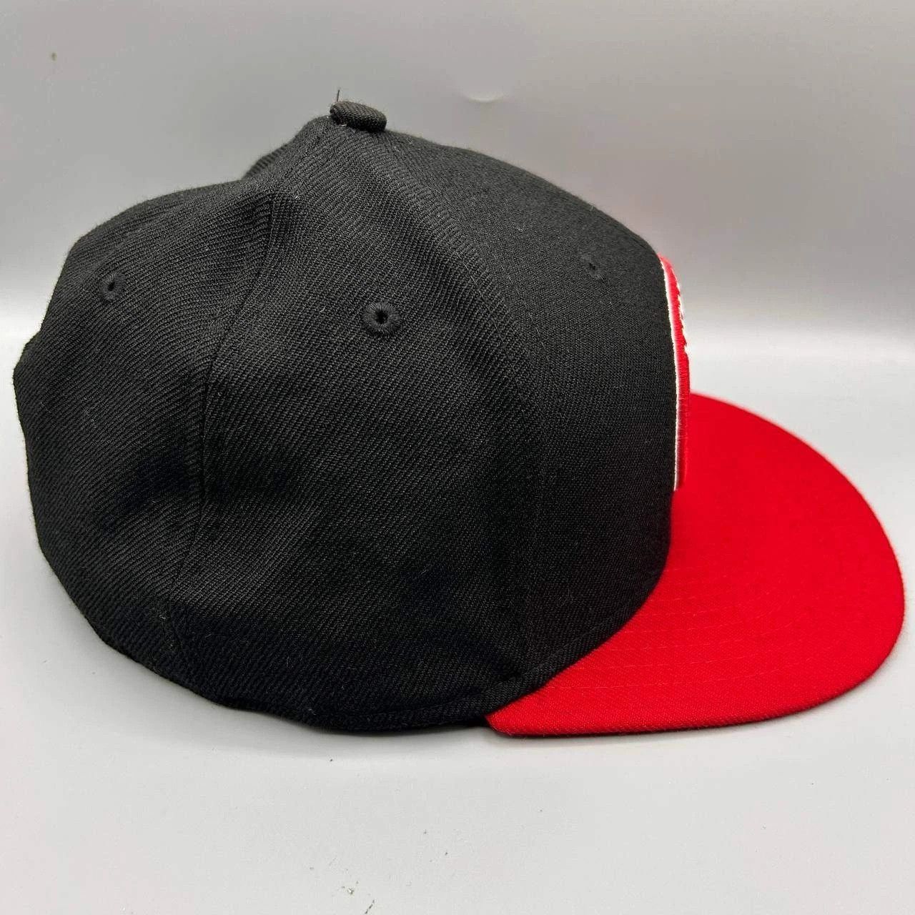 New Era Houston Rockets Hat Men 7 3/8 Embroidered HWC Fitted Wool Size ONE SIZE - 7 Thumbnail