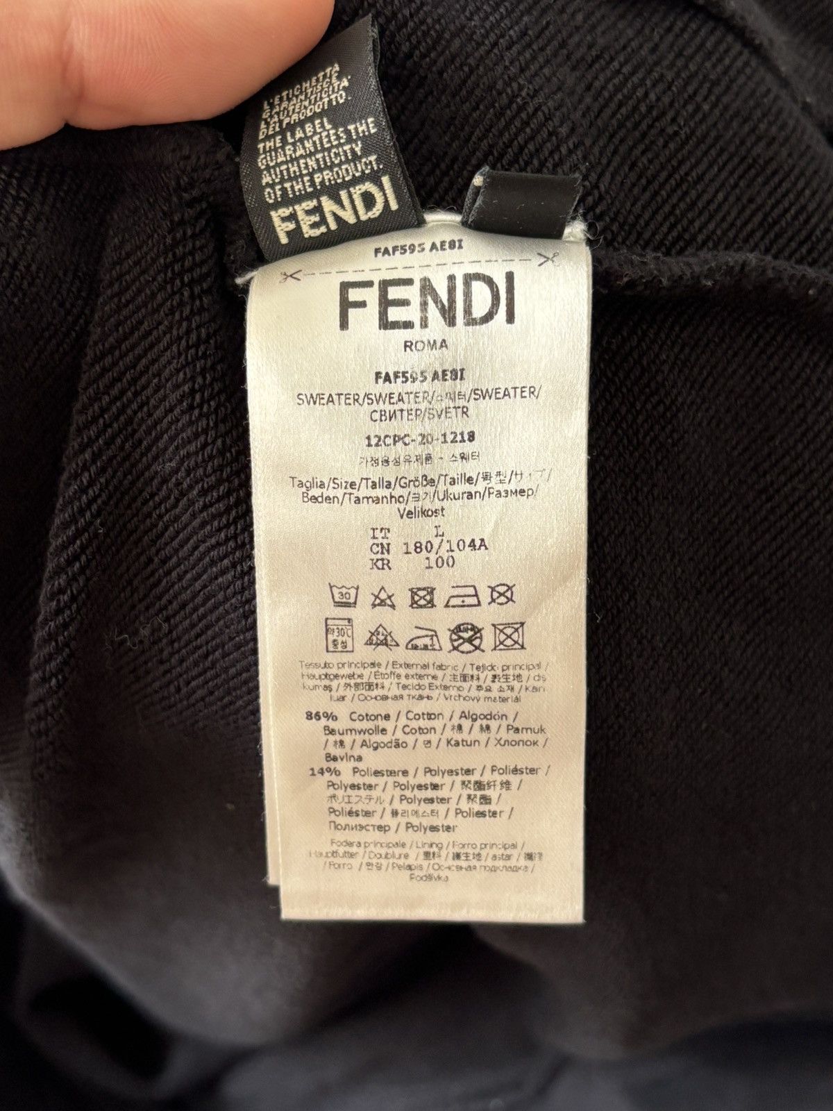 Fendi Big Logo Hoodie
