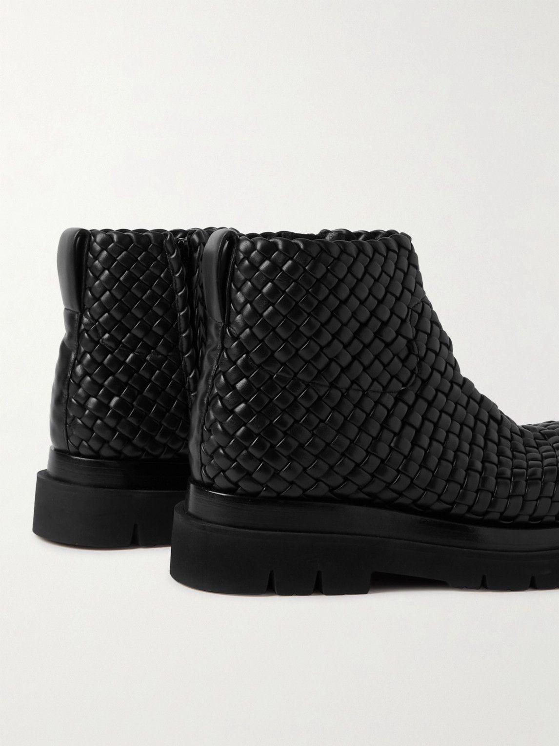 Bottega Veneta 🔥$6.7K VALUE🔥BOTTEGA VENETA INTERCCIATO LUG LEATHER BOOTS Size US 11 / EU 44 - 3 Thumbnail