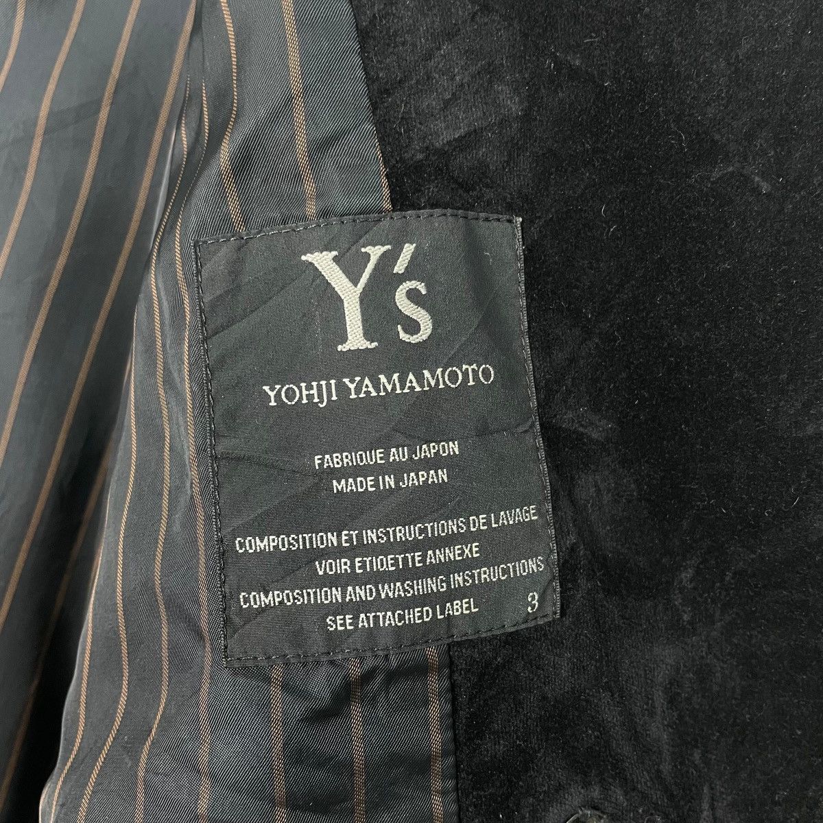 Yohji Yamamoto Y’s Yohji Yamamoto Black Velvet Long Coat Size L / US 10 / IT 46 - 16 Thumbnail