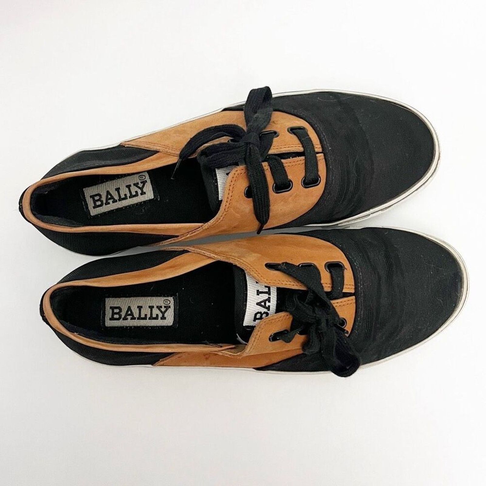 Bally Bally Mens Casual Sneakers Black Camel Lace Up Size 8.5 Size US 8.5 / EU 41-42 - 5 Thumbnail