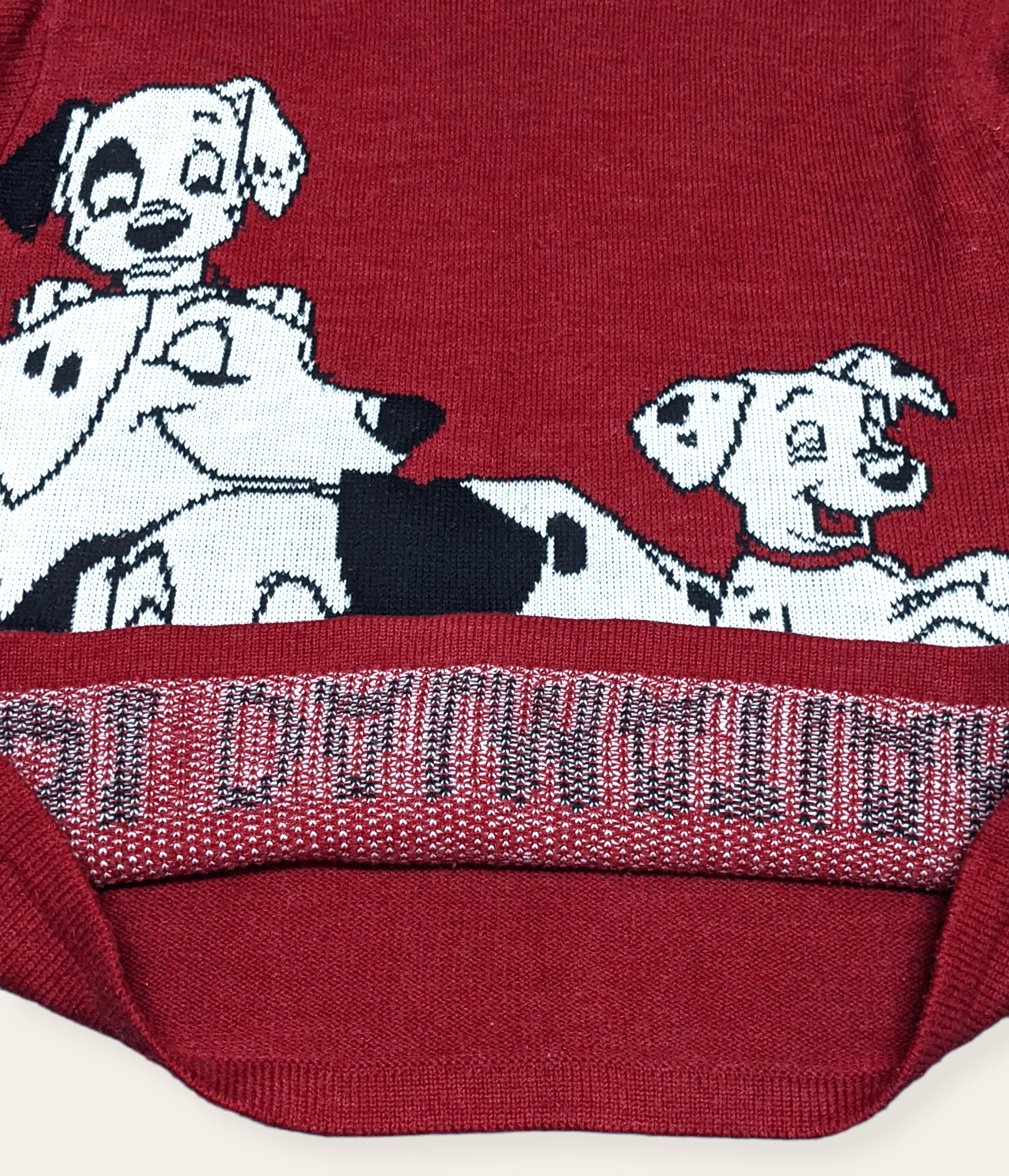 Disney × Mickey Mouse × Vintage Vintage 90s 101 Dalmatians Disney Knitted Sweater Size US M / EU 48-50 / 2 - 6 Thumbnail