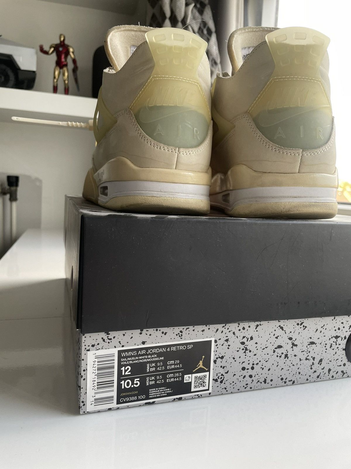 Jordan Brand × Off-White Air Jordan 4 x Off-White “Sail” (W) US 10.5 | EU 44.5 Size US 10.5 / EU 43-44 - 5 Thumbnail