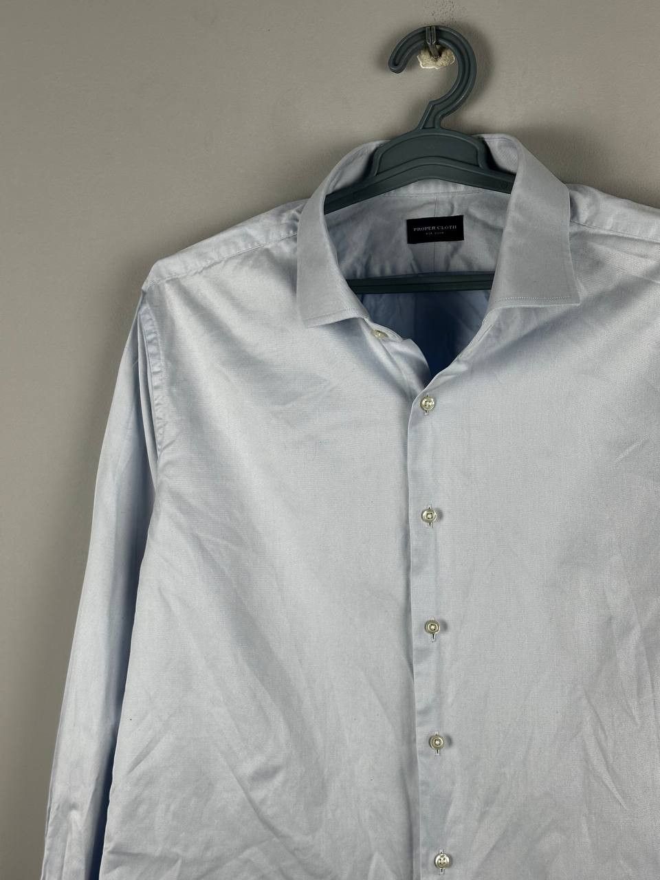 J. Press Proper Cloth Luxury Blue Dress Shirt Size US L / EU 52-54 / 3 - 1 Thumbnail
