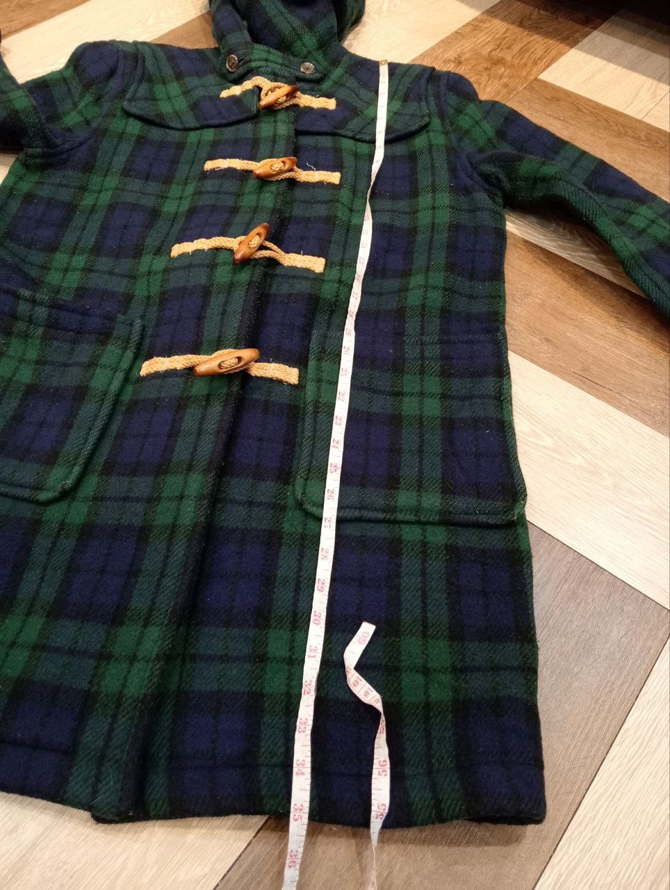 Ralph Lauren RALPH LAUREN HOODIE TARTAN DUFFLE COAT JACKET - SIZE 160 Size US S / EU 44-46 / 1 - 12 Thumbnail