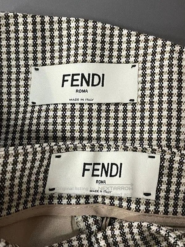 Fendi FENDI Summer Houndstooth Women's Shorts . Size 28" / US 6 / IT 42 - 6 Thumbnail