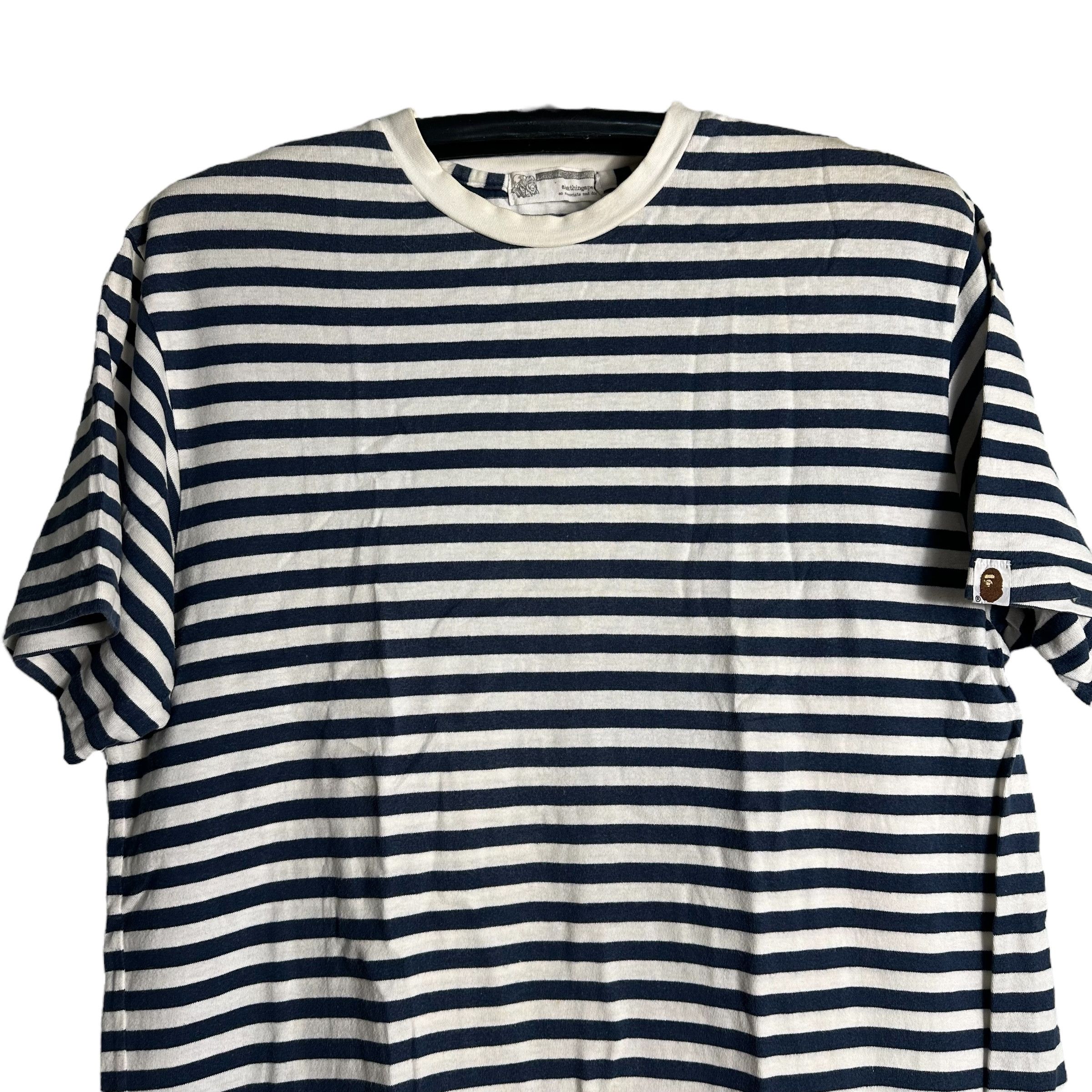 Bape 🔥RARE🔥Vintage A Bathing Ape Bape Striped T-shirt Size US M / EU 48-50 / 2 - 2 Thumbnail