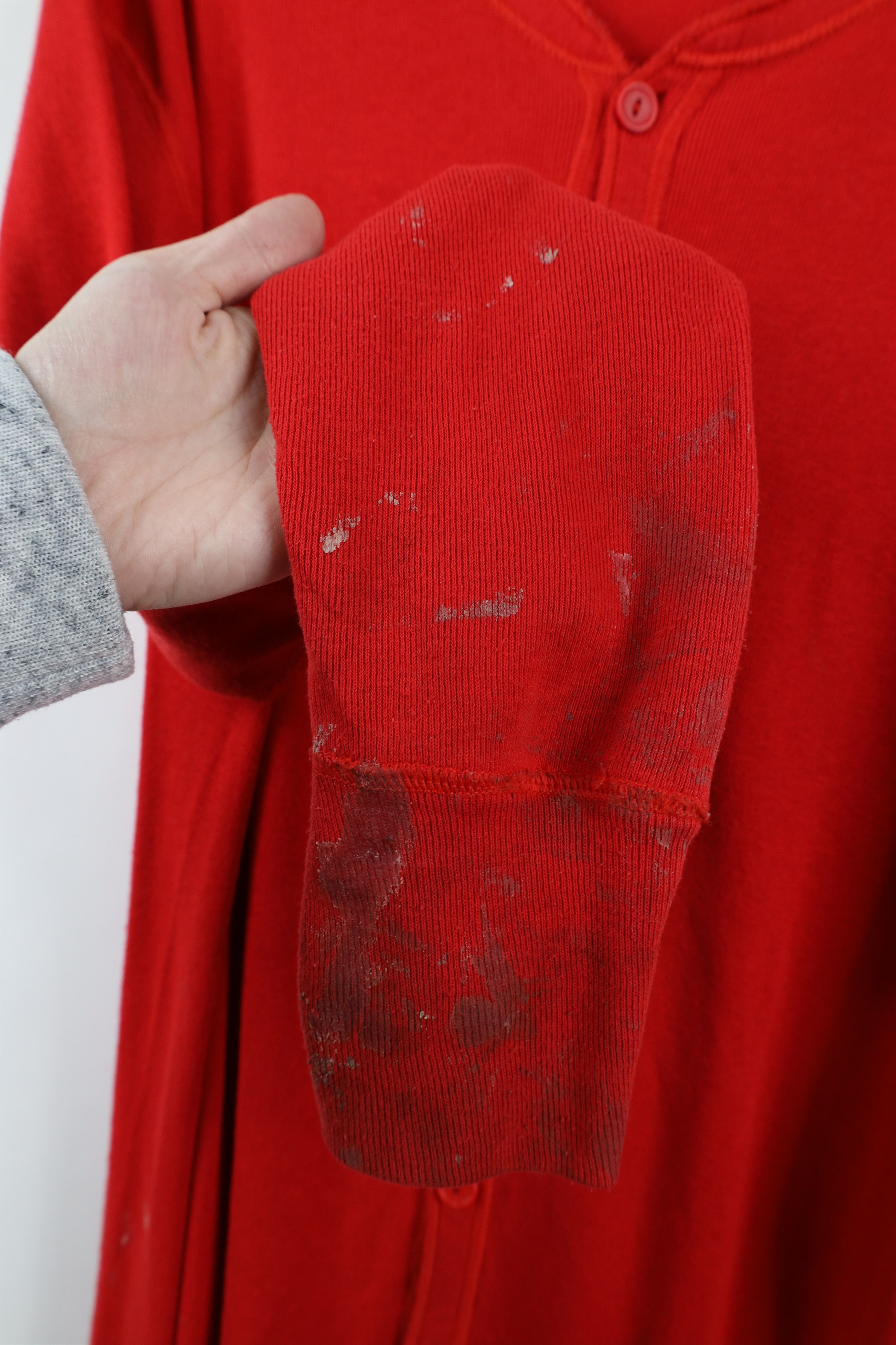 Vintage Vintage 90s Streetwear Distressed Ribbed Knit Union Suit Size US L / EU 52-54 / 3 - 8 Thumbnail